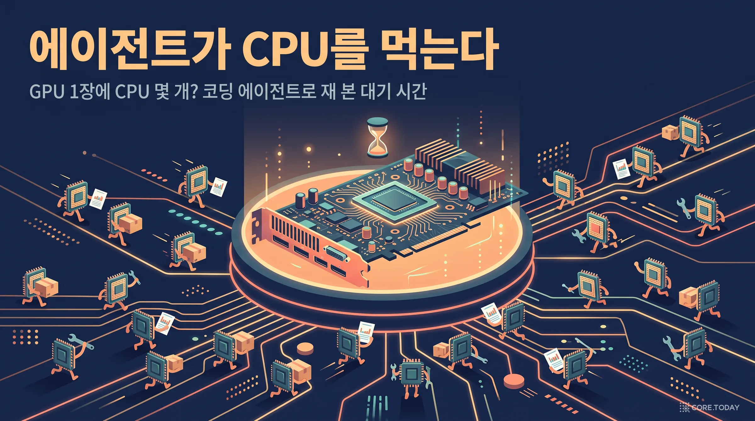 [특집] 에이전트가 CPU를 먹는다 — GPU 한 장에 CPU 몇 개? 코딩 에이전트로 재 본 대기 시간