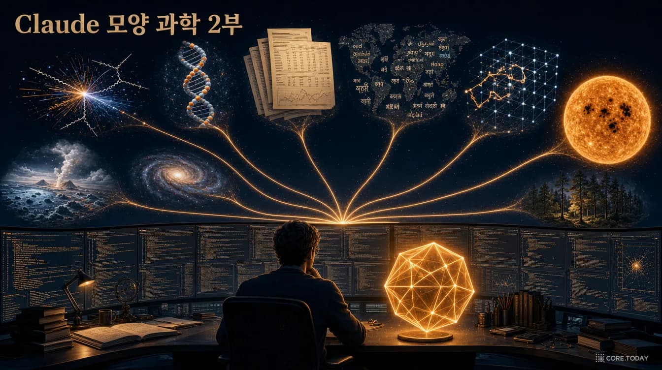 [특집] Claude 모양 과학 2부 — 숲 밖의 35편: 1,000자리 숫자로 푼 입자 적분, 경제학 논문 4,452편 검산, 6,072개 언어의 강세, 1939년 와트슨의 '마지막 문제'까지