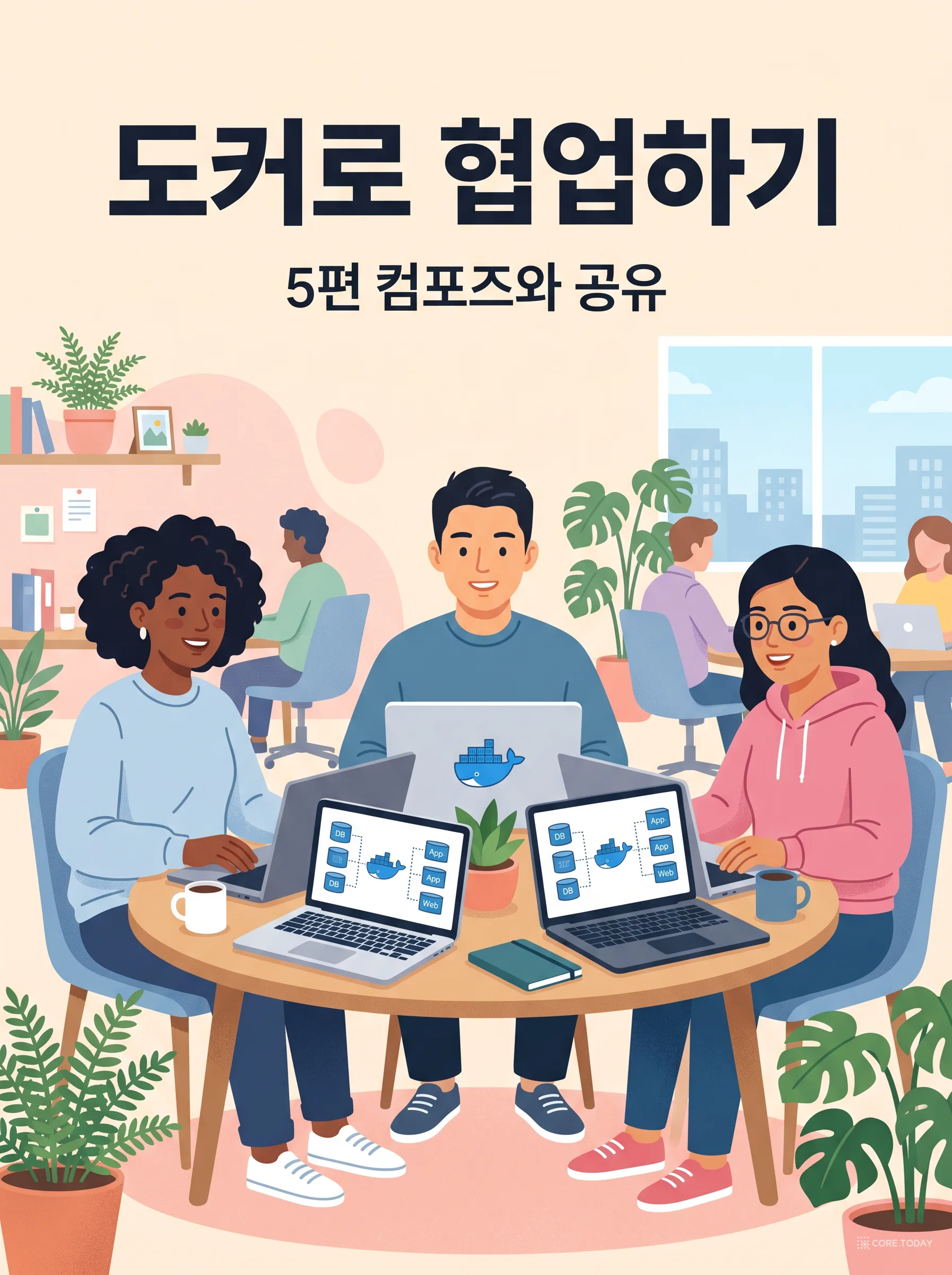 도커 첫걸음 5편 — Docker Compose로 팀과 협업하기: compose.yaml 하나로 온보딩을 한 줄로