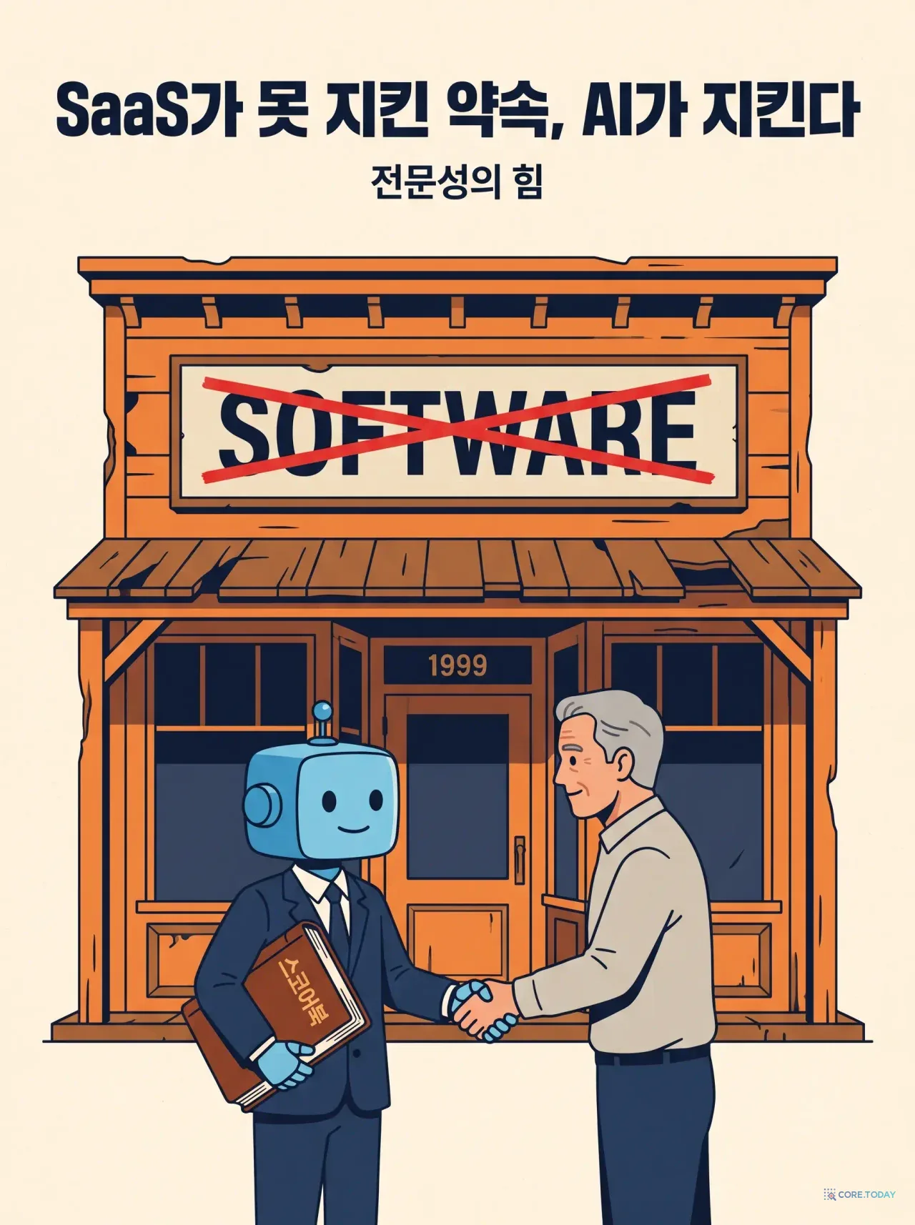 [특집] SaaS가 25년 동안 못 지킨 약속, AI가 지킨다 — 「전문성의 힘」과 계속 배우는 루프(CLL) 완전 해부