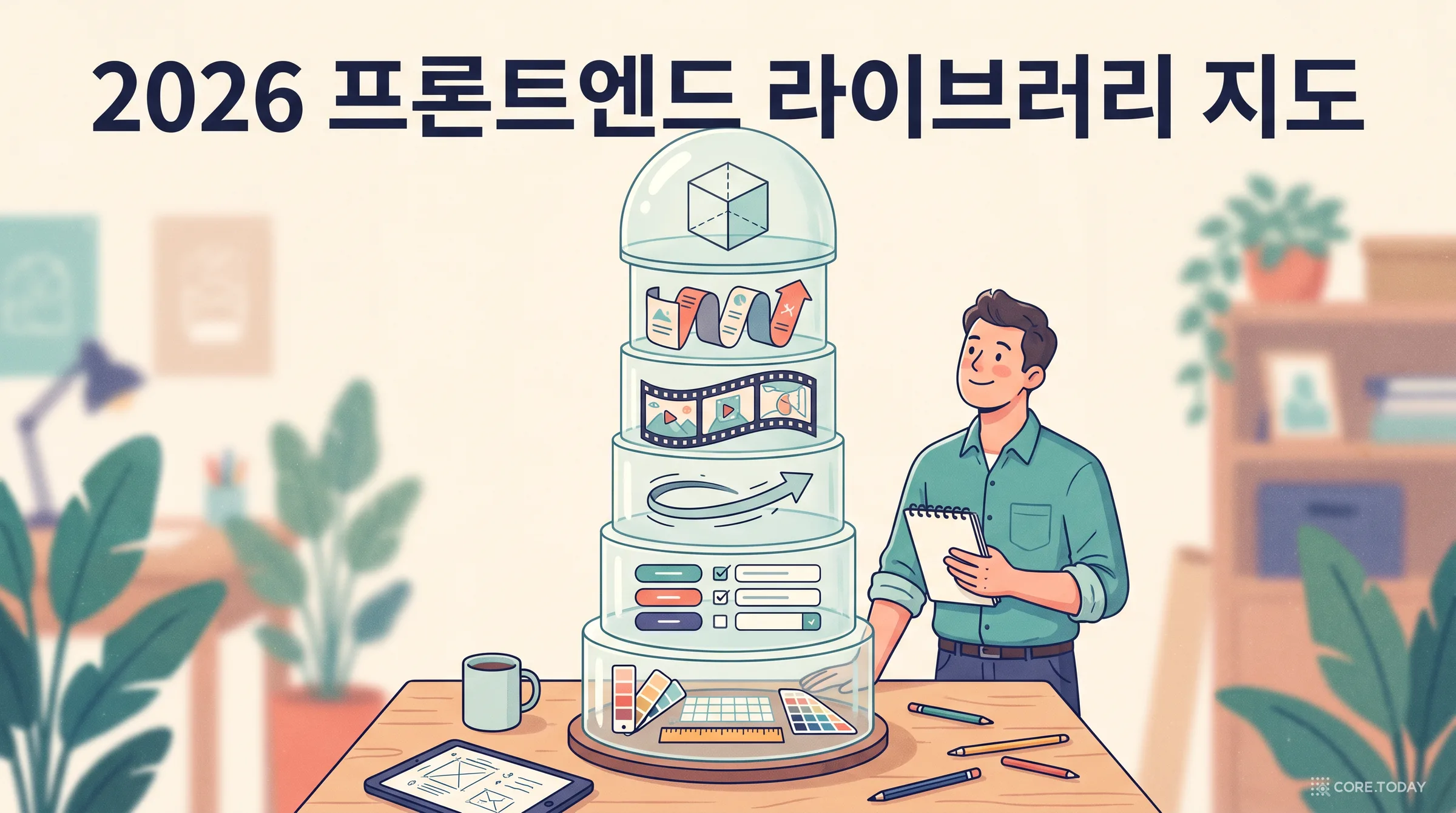 2026년 9월 프론트엔드 라이브러리 지도 — 11개 라이브 데모로 직접 보고 고르기