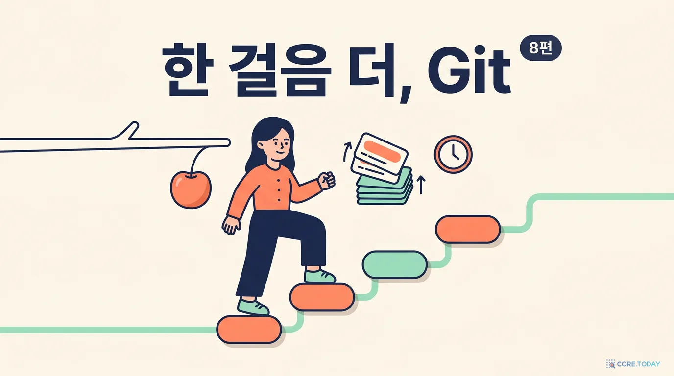 Git, 이것만 알면 협업한다 8편 — 한 걸음 더: rebase·cherry-pick·과거 커밋 둘러보기