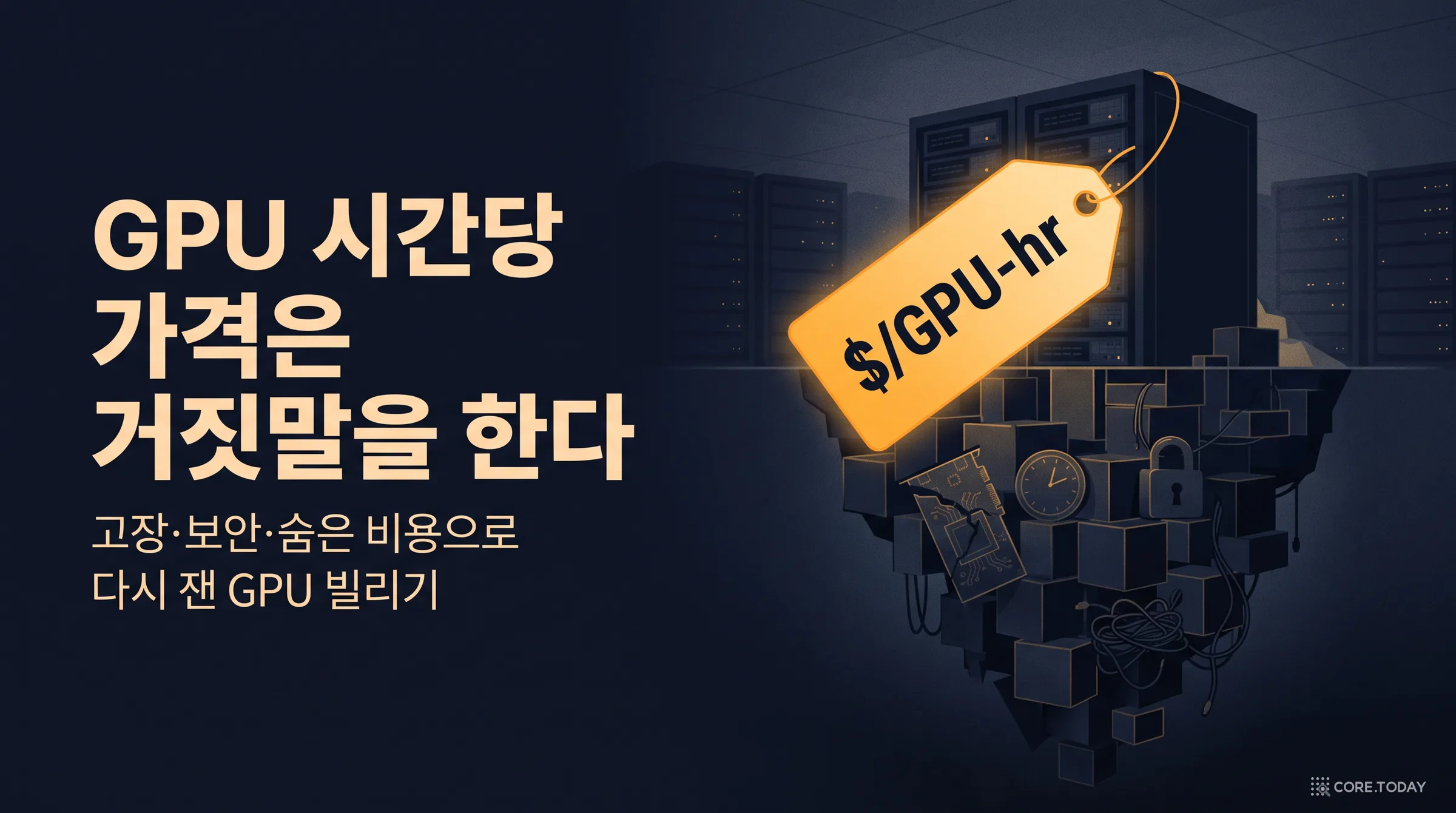 [특집] GPU 시간당 가격은 거짓말을 한다 — 고장·보안·숨은 비용으로 다시 잰 'GPU 빌리기'