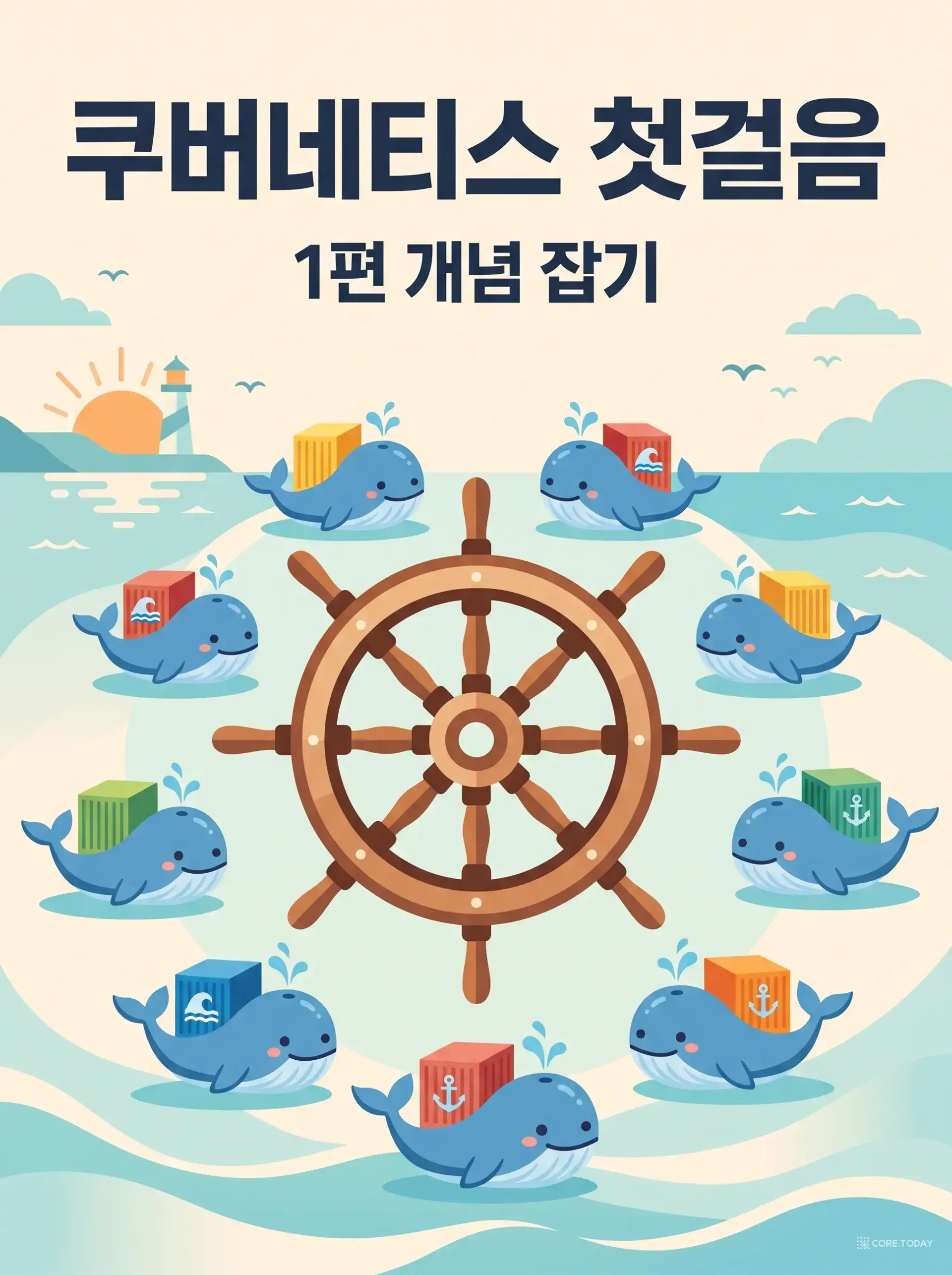 쿠버네티스 첫걸음 1편 — 클러스터·노드·파드, 그림 한 장으로 끝내는 개념 잡기