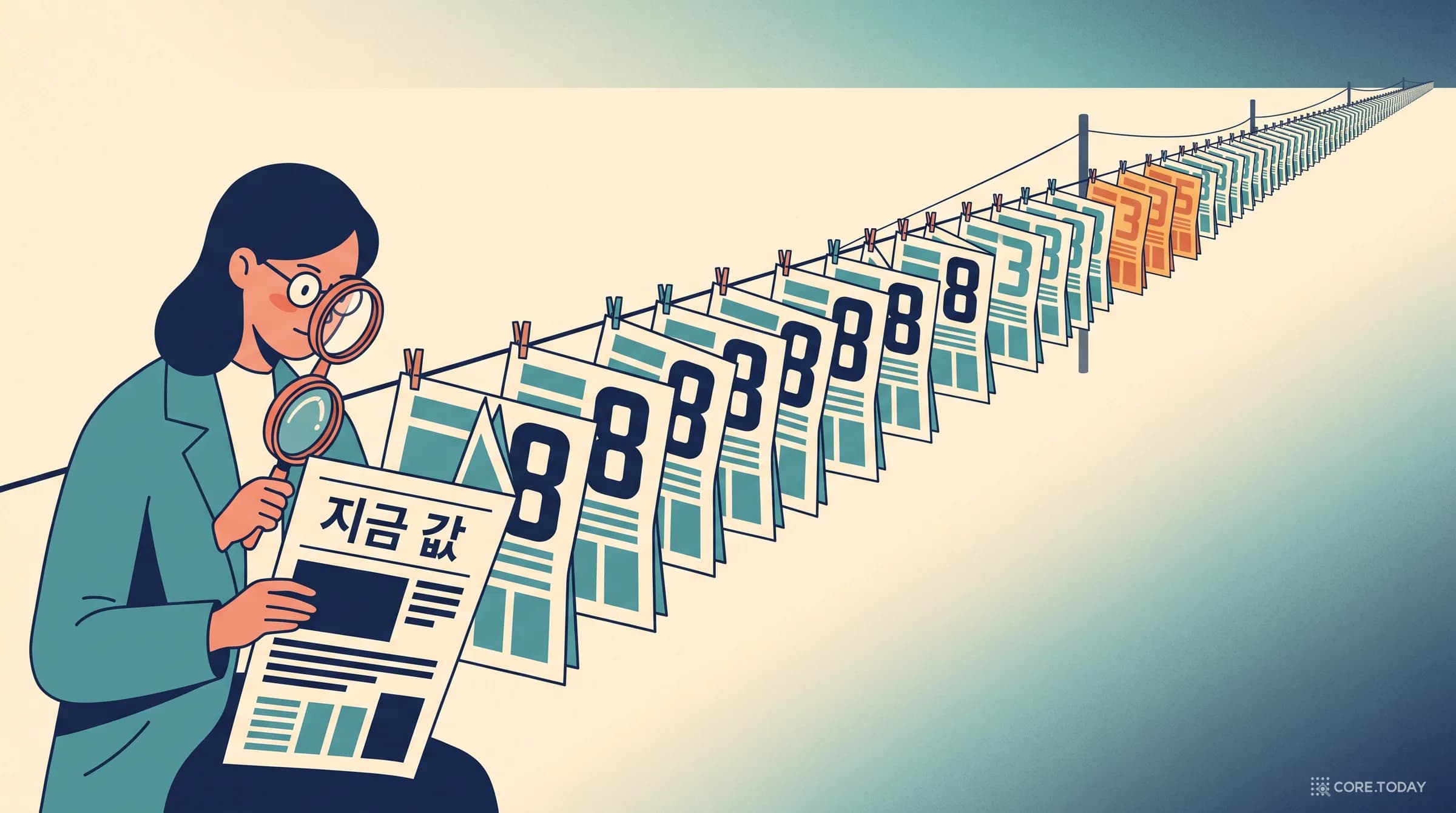 최신 기사는 대체로 맞다, 엇갈린 값은 끝내 남는다 — 기사 2천 건에서 사실 1,831개를 따라가 보니