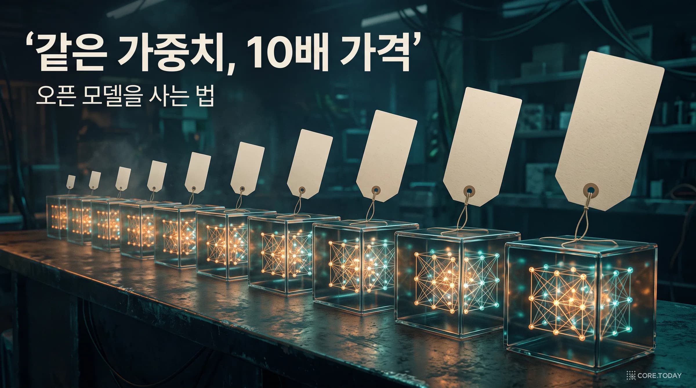 [특집] 같은 가중치, 10배 가격 — 오픈 모델을 사는 법