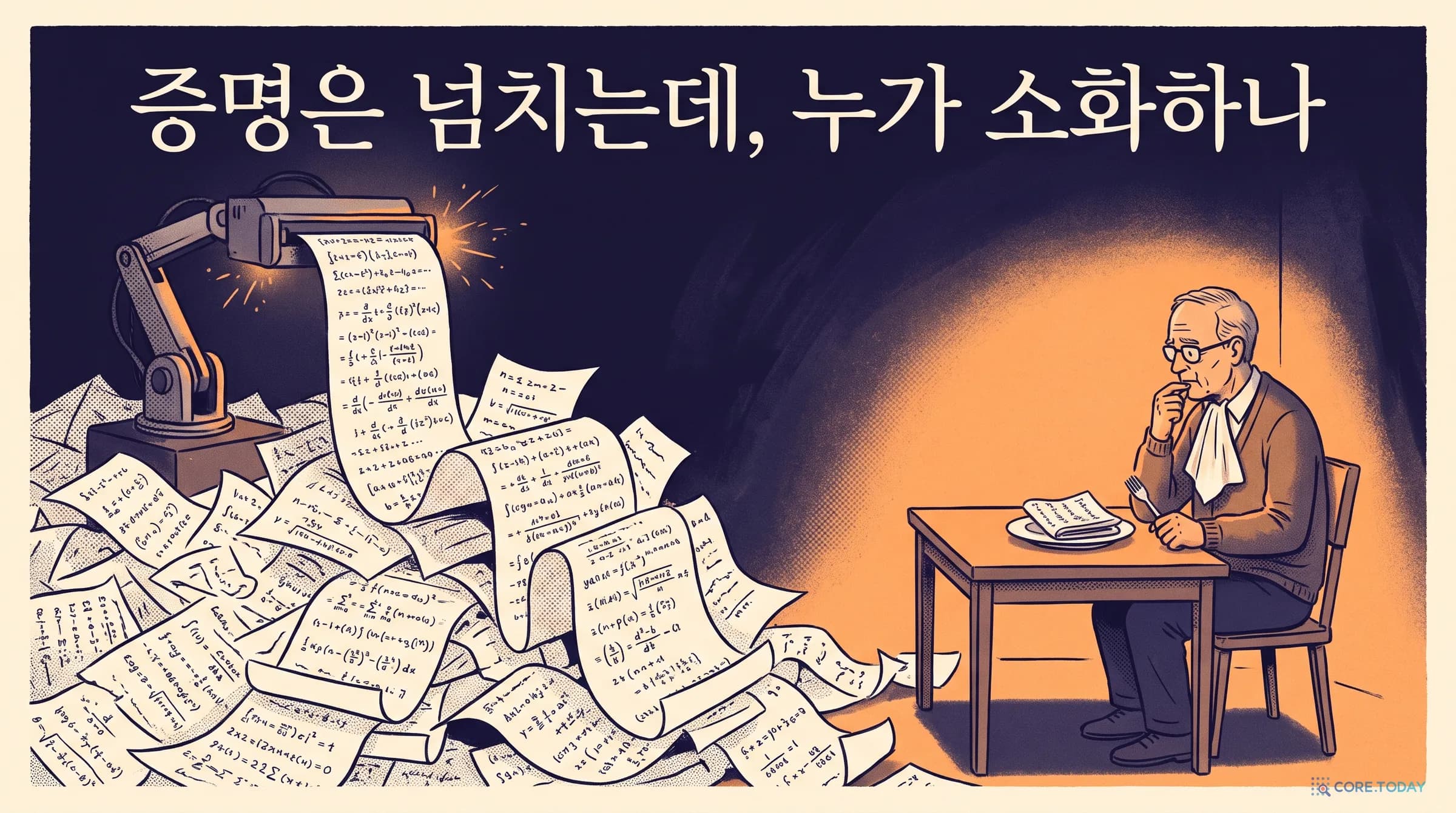 [특집] AI가 쓴 증명은 누가 소화하나 — 타오의 '증명 소화불량'과 해설 실측