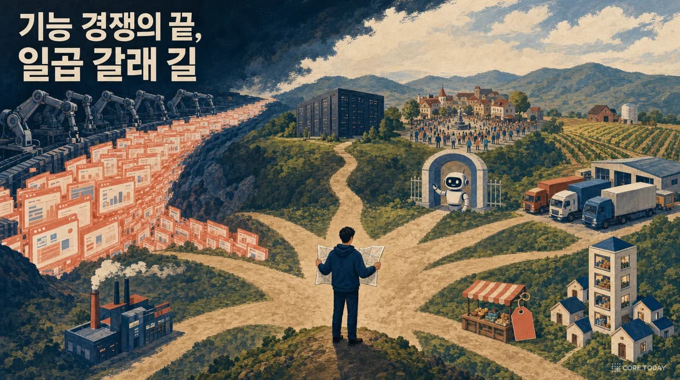 [특집] 기능 경쟁은 끝났다 — Bannerbear 창업자가 그린 'AI 시대 SaaS 피벗' 일곱 갈래 길, 역사·논문·사례로 완전 해부