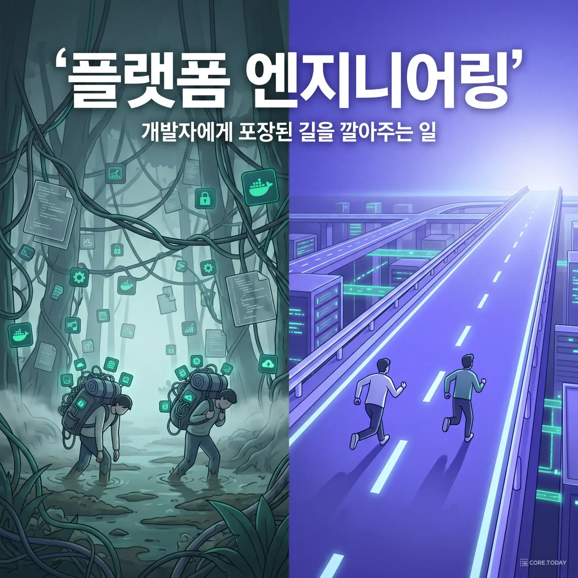 플랫폼 엔지니어링: 개발자에게 '포장된 길'을 깔아주는 일