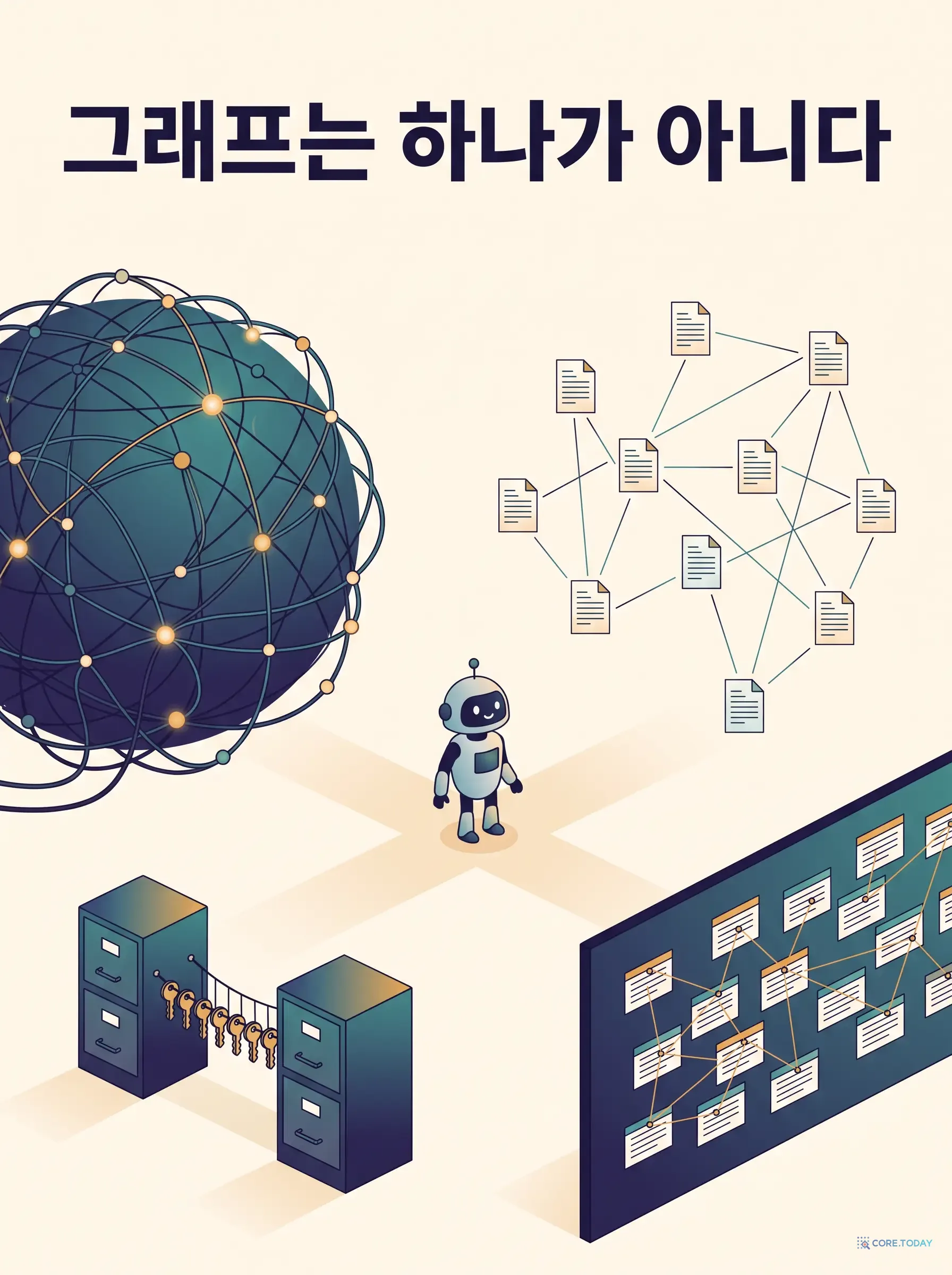 그래프는 하나가 아니다 — GraphRAG의 다변화, 거대 지식 그래프 하나에 종속되지 않기 (RAG 특집 5편)