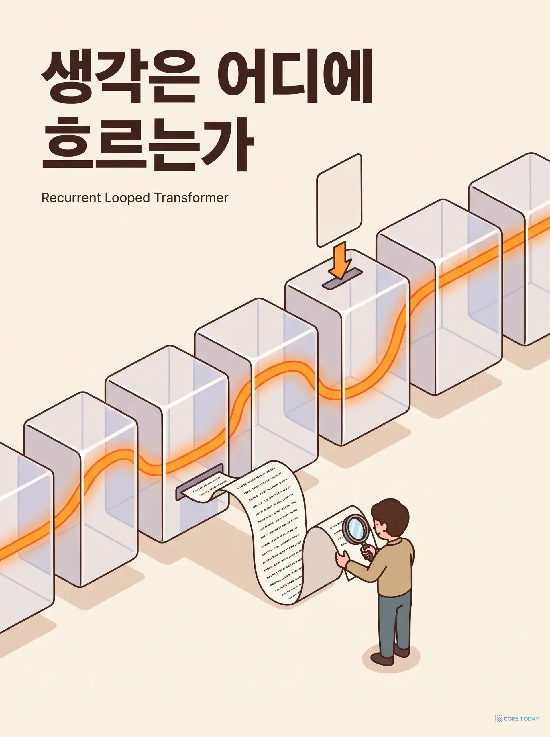 생각은 어디에 흐르는가 — Recurrent Looped Transformer와 보이지 않는 추론의 시대
