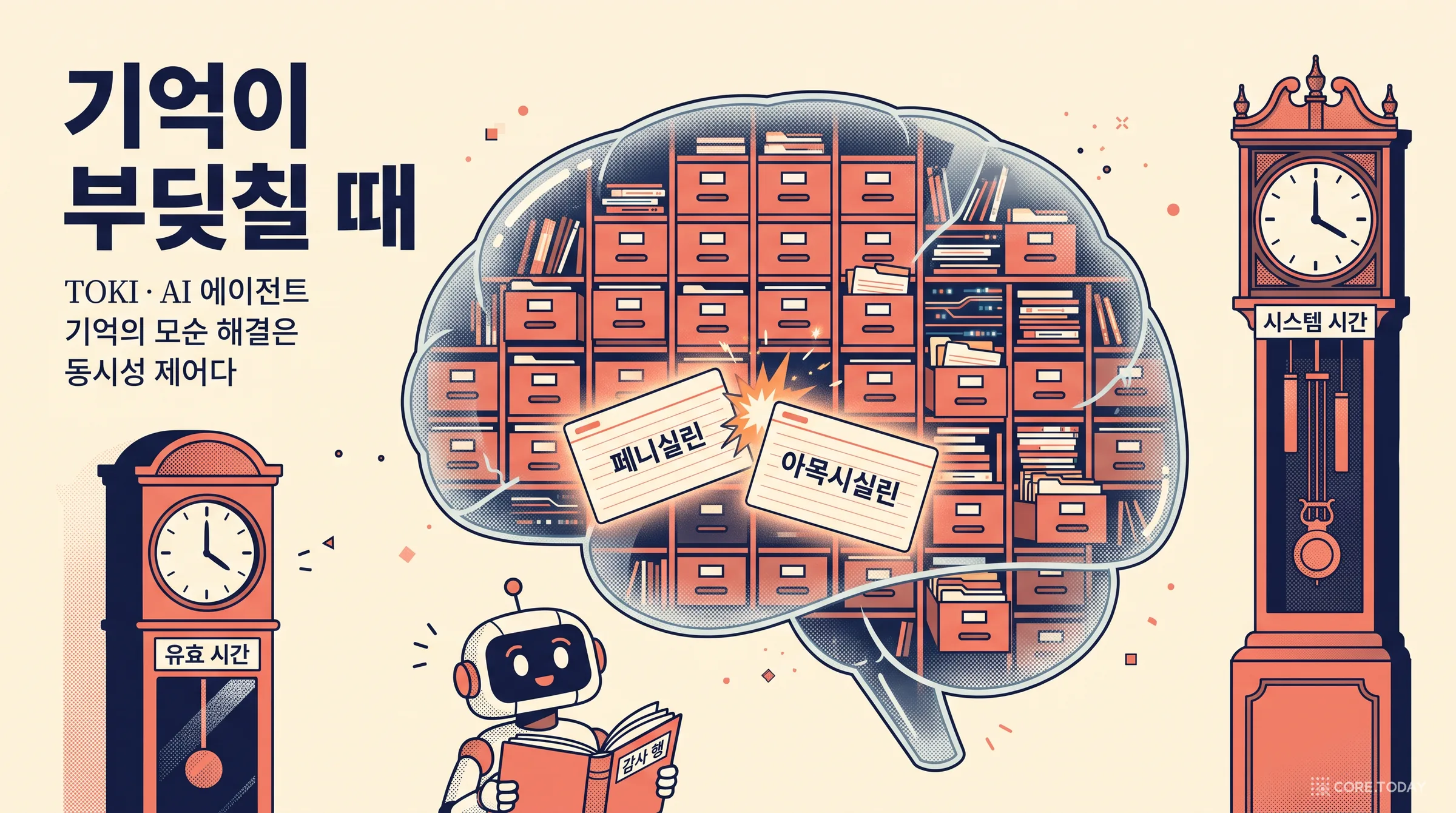 기억이 부딪칠 때 — AI 에이전트 기억의 모순 해결은 왜 '동시성 제어'인가, TOKI 논문 완전 해설