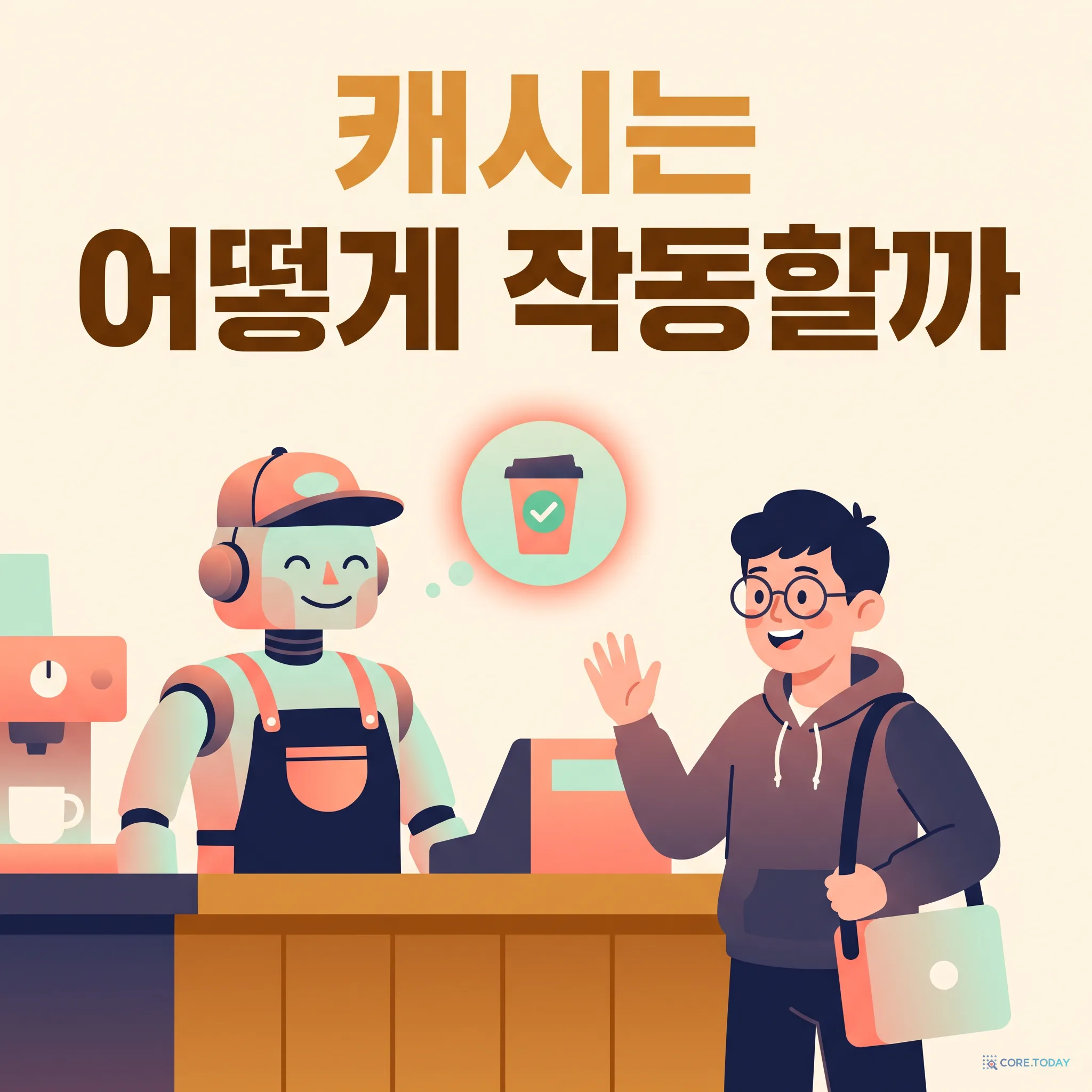 AI가 단골을 알아보는 법 — 프롬프트 캐시 작동 원리, 일러스트로 이해하기