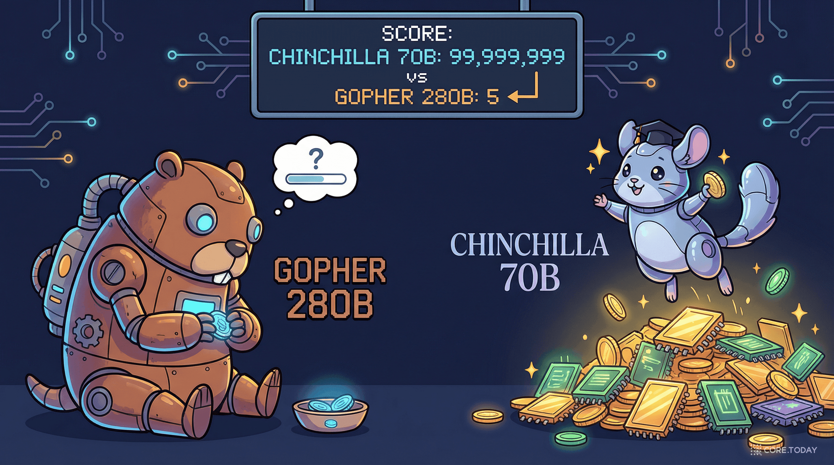 친칠라 스케일링 법칙: '더 크게'가 정답이 아니었다 — AI 훈련 패러다임을 뒤집은 논문