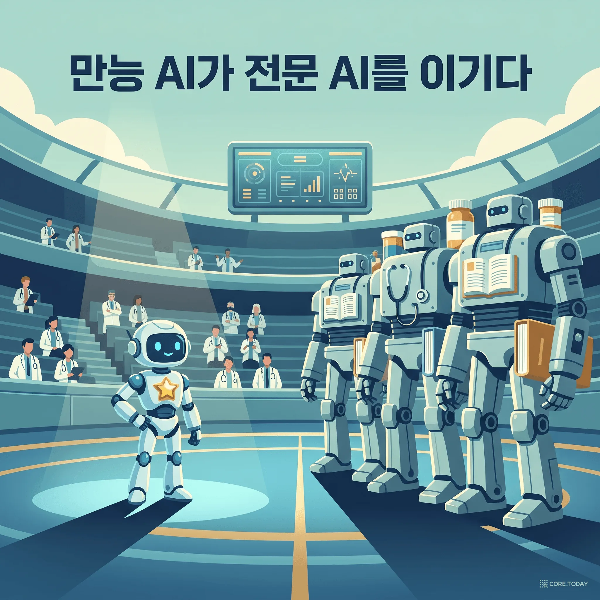 만능 선수가 전문가를 이겼다: 범용 LLM이 전문 의료 AI를 압도한 날 — Nature Medicine 2026 완전 해부