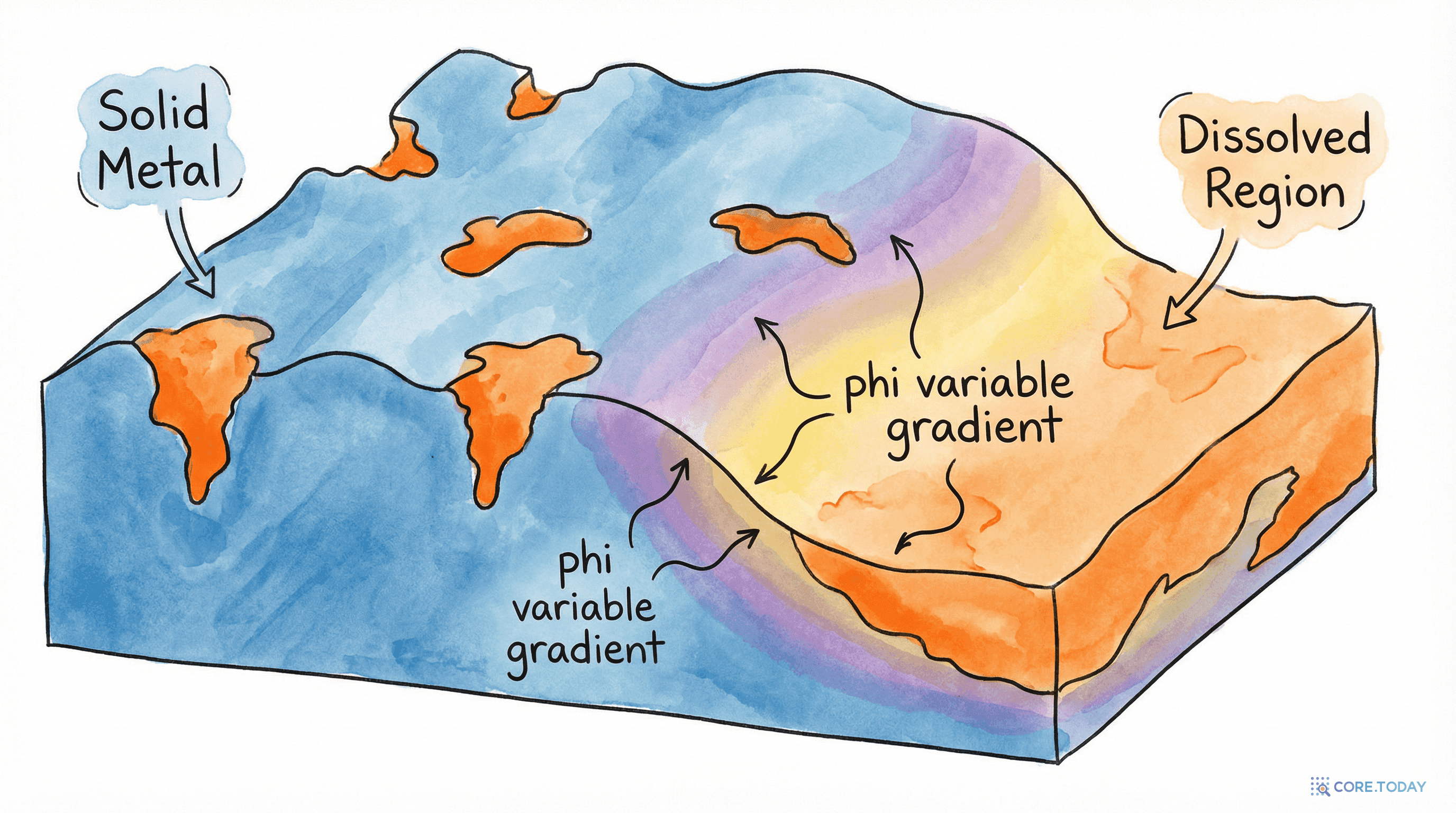 얼음이 녹고, 금속이 부식되고, 균열이 자라는 수학 — 상장 방법의 모든 것