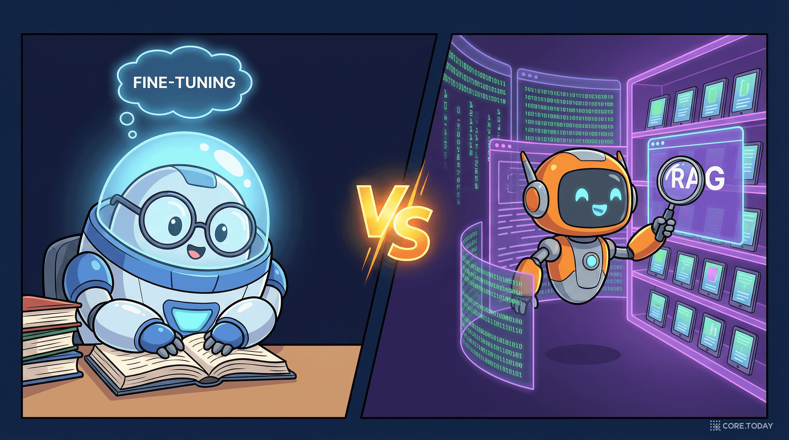 RAG vs Fine-tuning: AI에게 새로운 지식을 가르치는 두 가지 방법