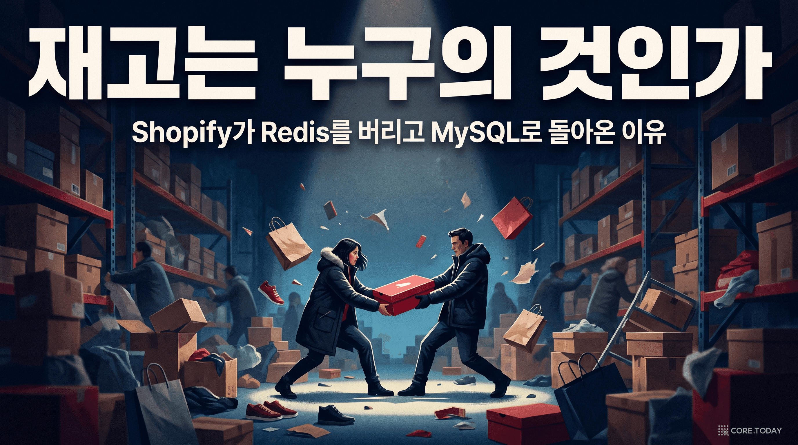 재고는 누구의 것인가 — Shopify가 Redis를 버리고 MySQL로 돌아온 이유