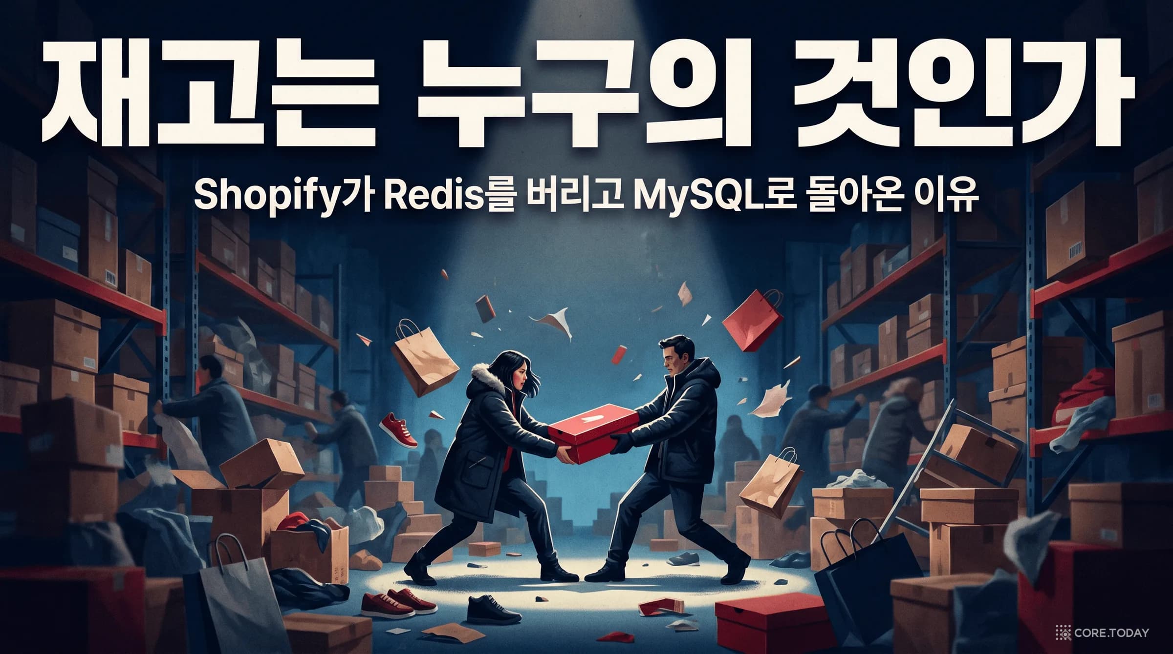 재고는 누구의 것인가 — Shopify가 Redis를 버리고 MySQL로 돌아온 이유