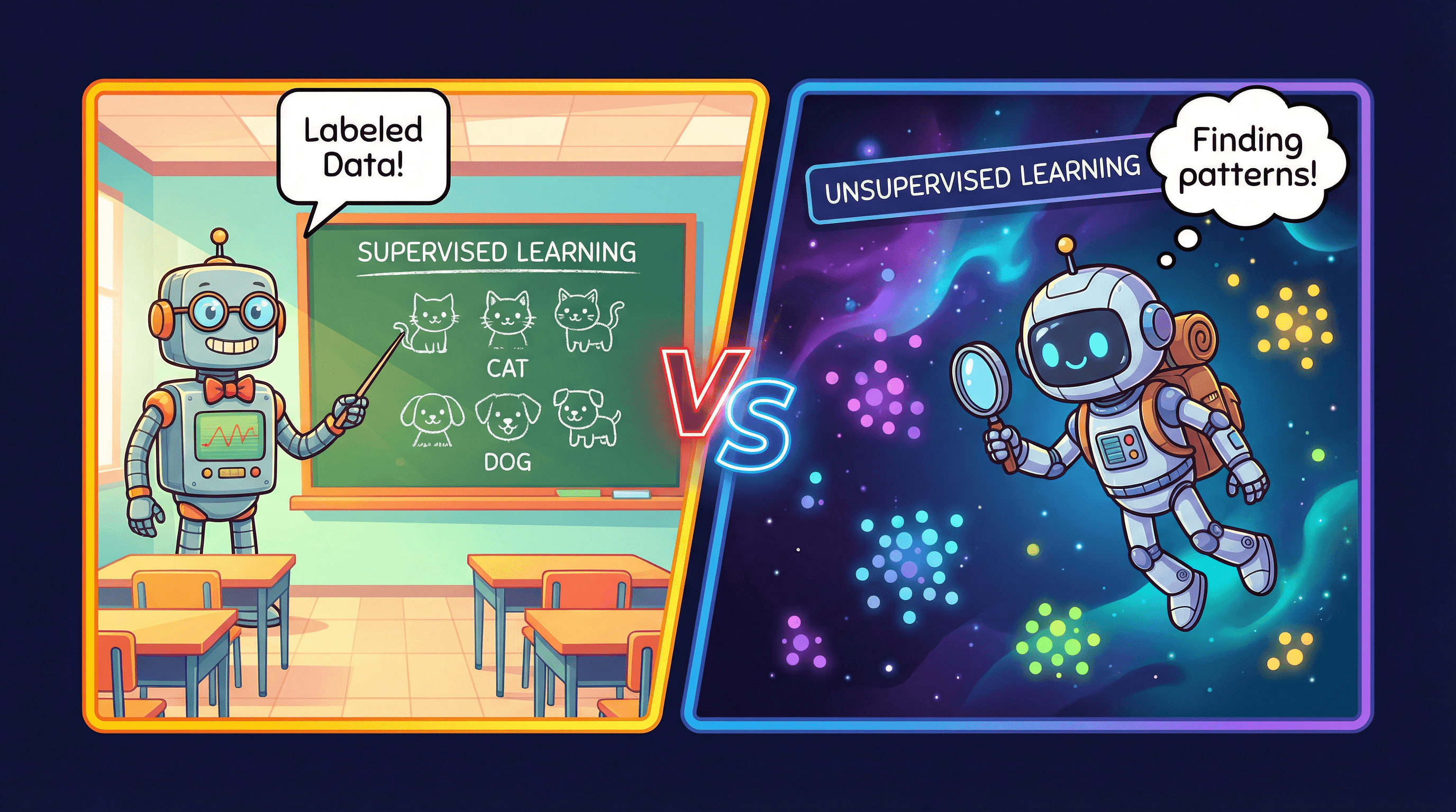 지도학습 vs 비지도학습: 라벨 하나가 만드는 완전히 다른 세계