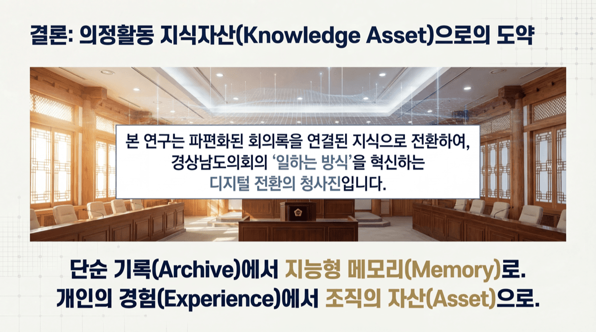 의정활동 지식자산으로의 도약