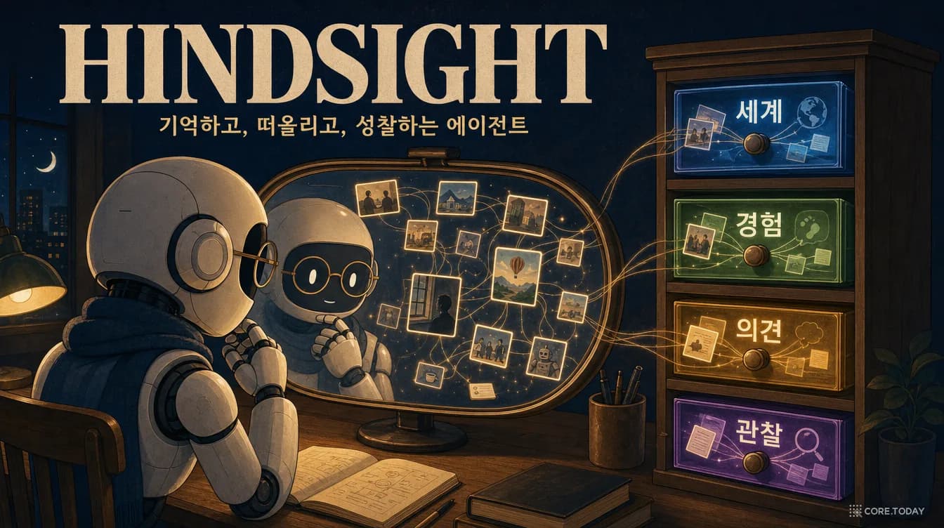 Hindsight 완전 해부 — 에이전트에게 '본 것'과 '믿는 것'을 따로 기억하게 했더니 생긴 일