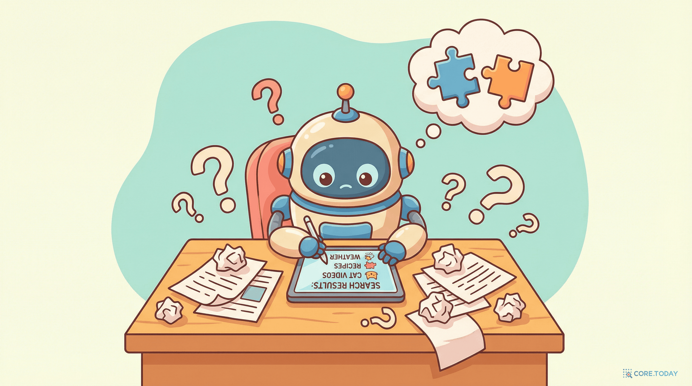 RAG가 엉뚱한 답변을 내놓아 당황한 모습 — 기본 RAG의 한계를 보여주는 상황