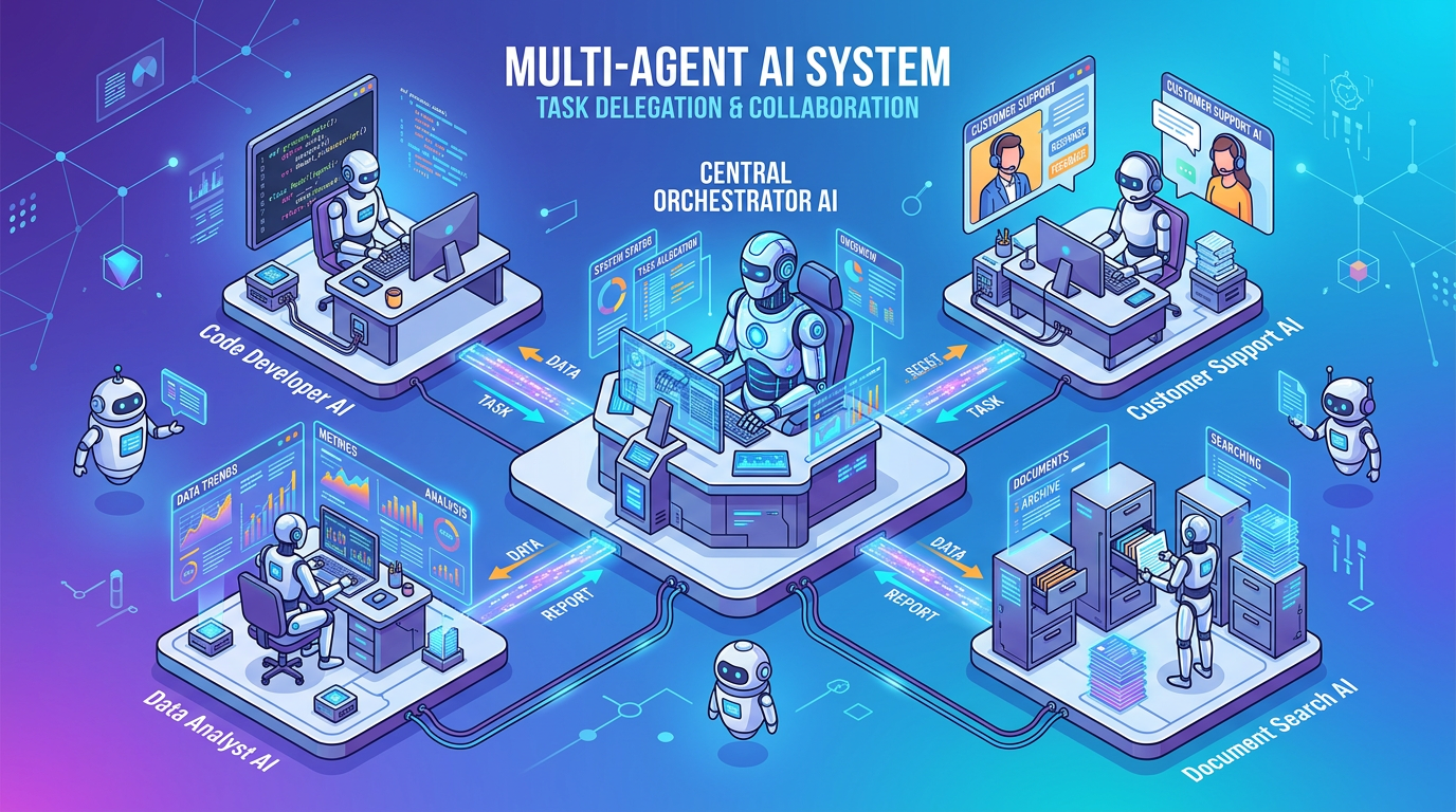 멀티 에이전트 시스템 — 전문 에이전트들이 협업하는 아키텍처