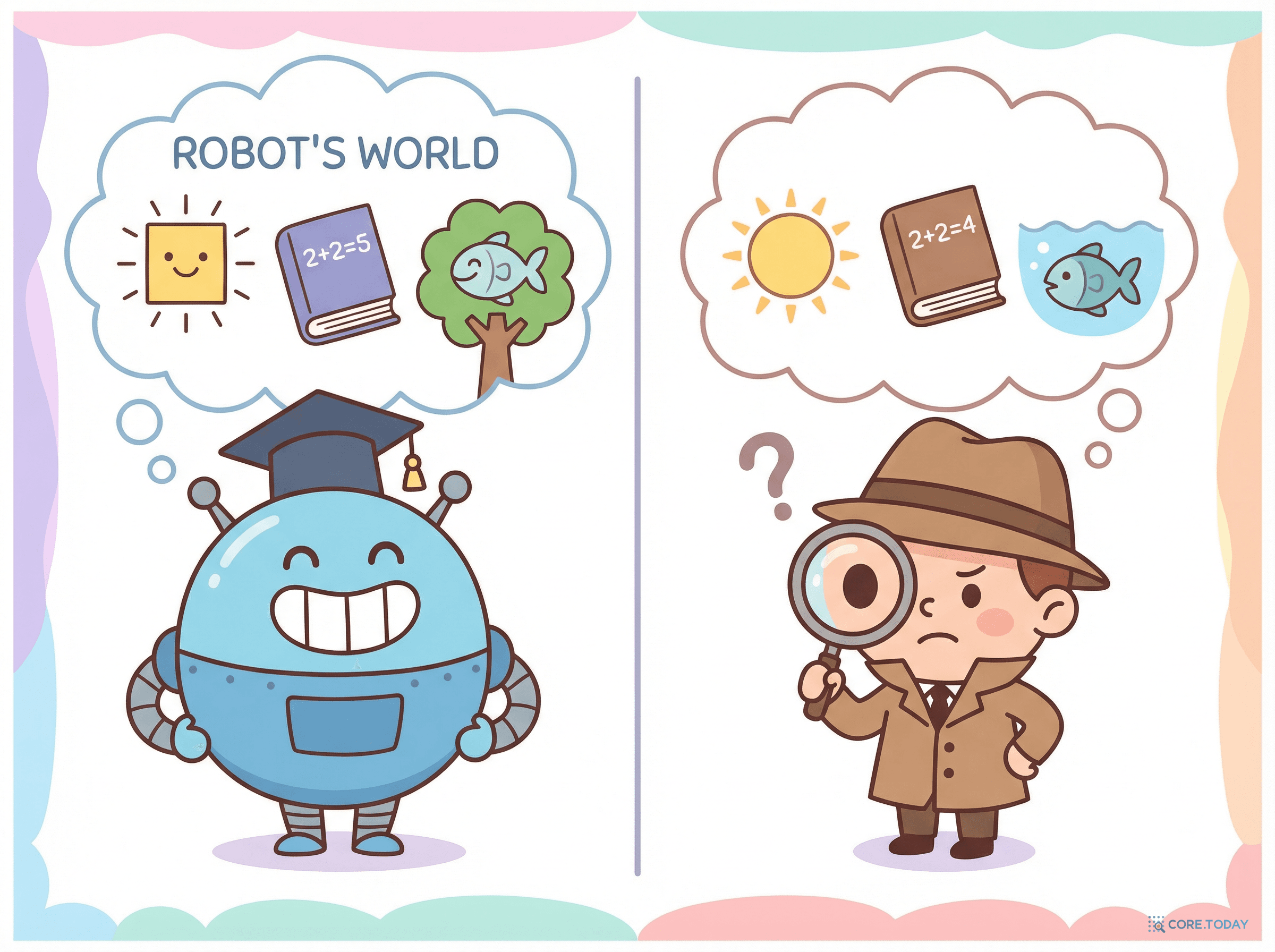 자신감 넘치는 로봇과 팩트체커