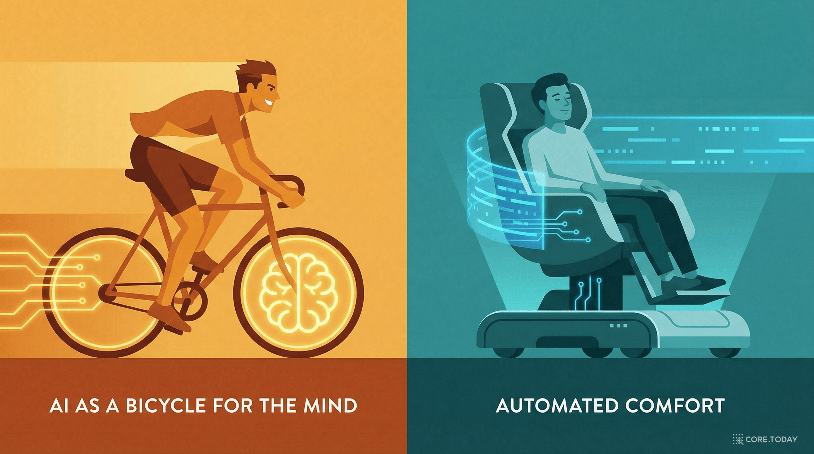 AI는 마음의 자전거인가, 마음의 휠체어인가?