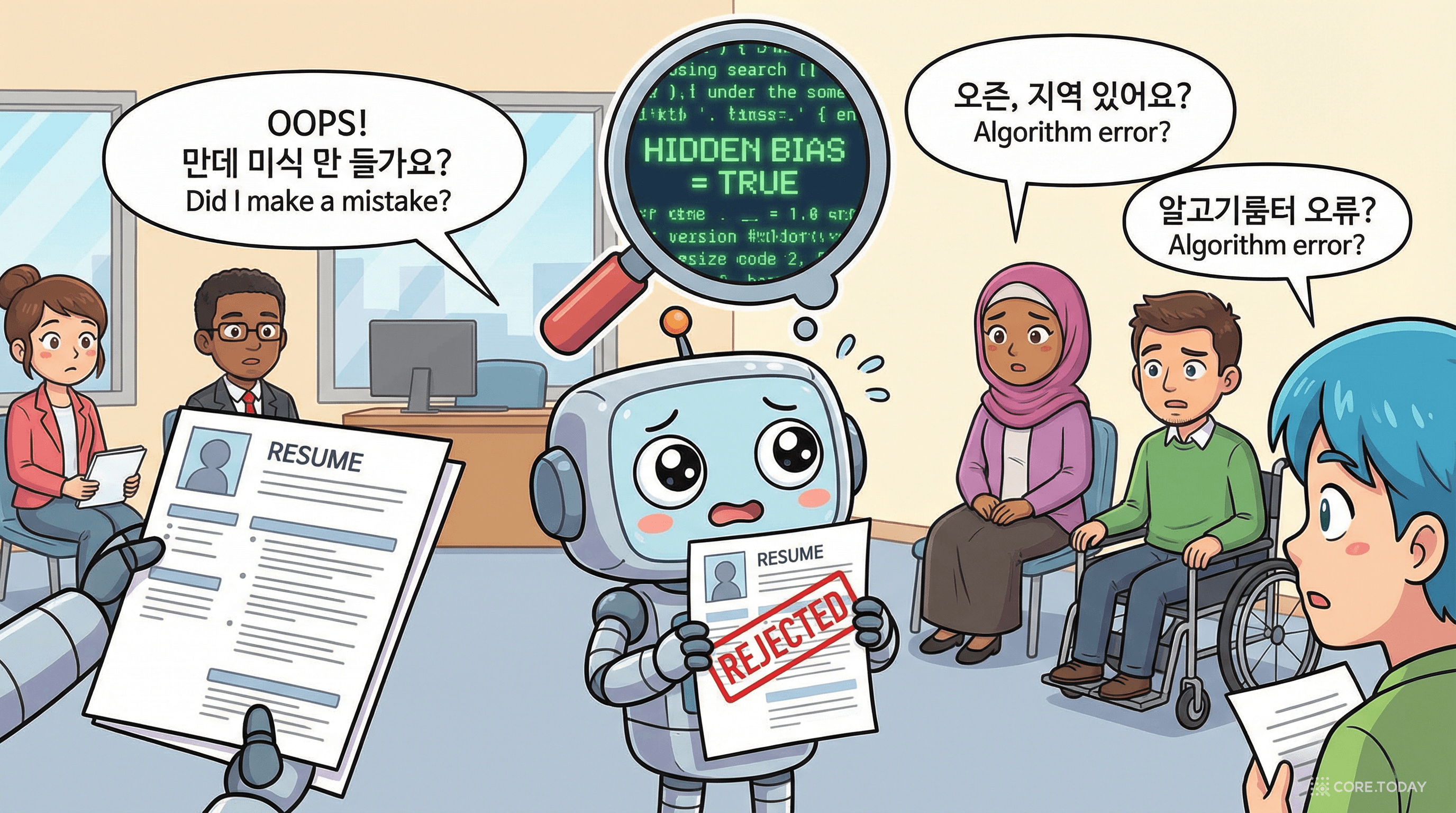 AI 채용 편향 사례