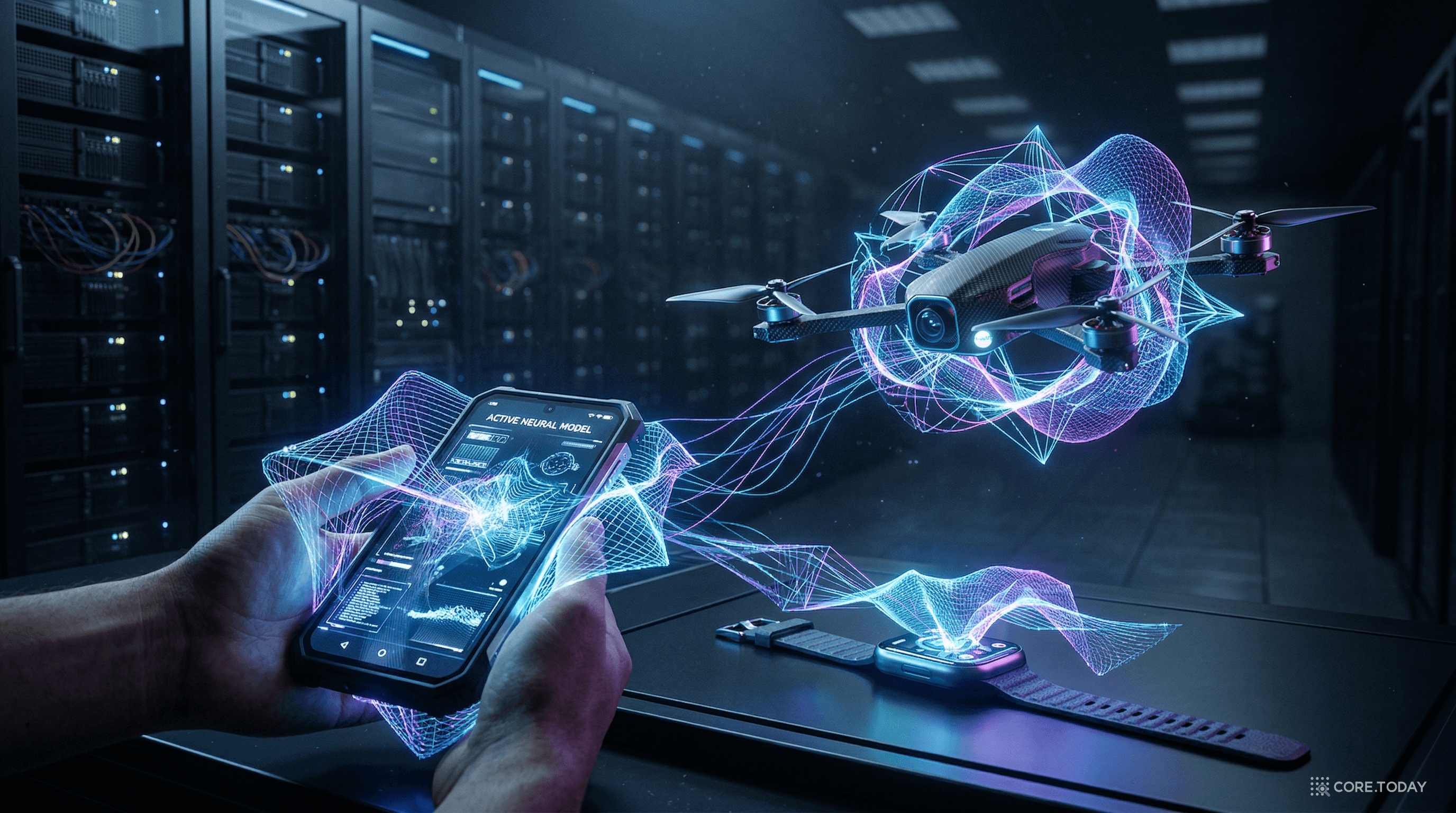 Edge AI — 거대한 서버팜 대신, 스마트폰과 드론에서 직접 기하학적 연산이 흐른다