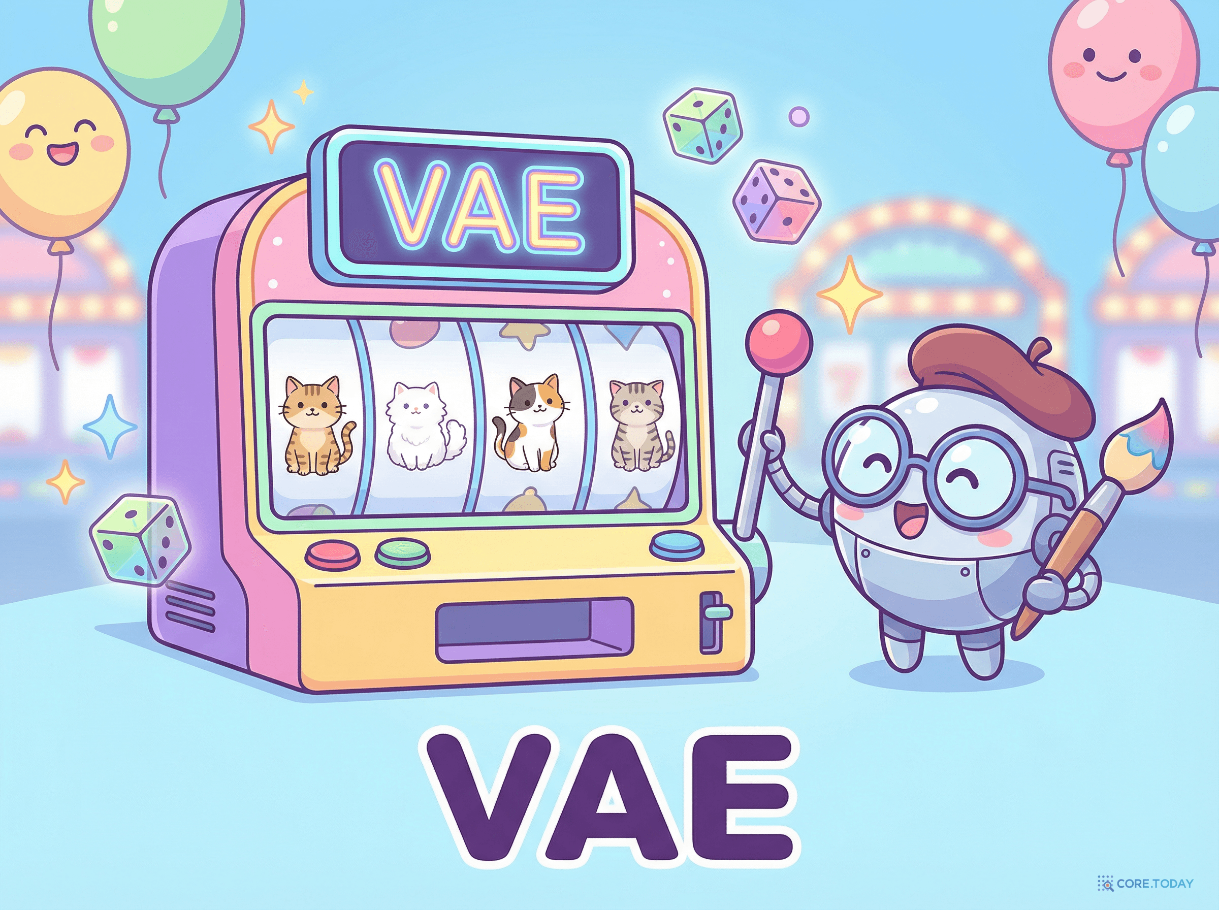 VAE — 잠재 공간에서 랜덤으로 새 데이터를 생성하는 슬롯머신