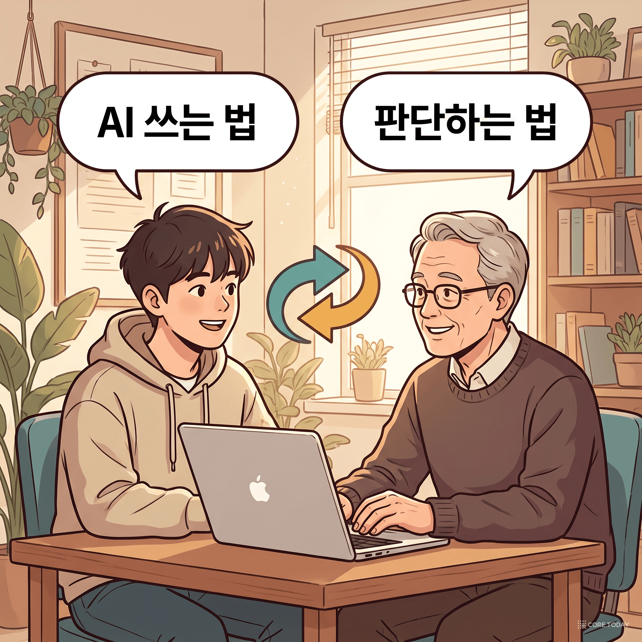 역방향 멘토링 — 주니어는 도구를, 시니어는 판단을 가르친다