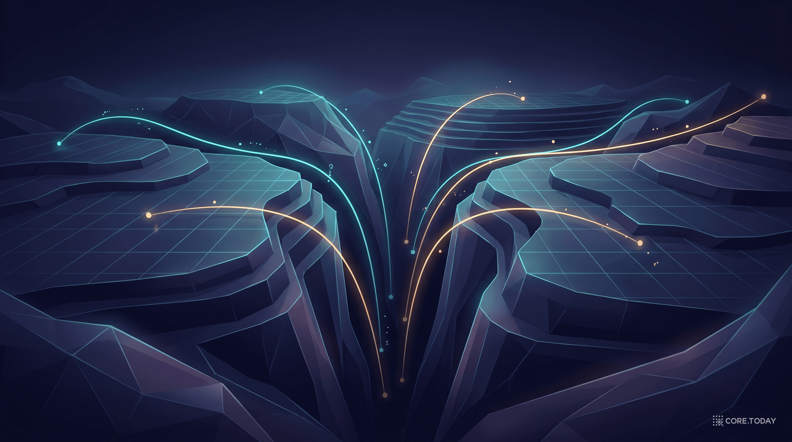 PINN 학습 실패의 핵심을 상징하는 손실 지형 이미지