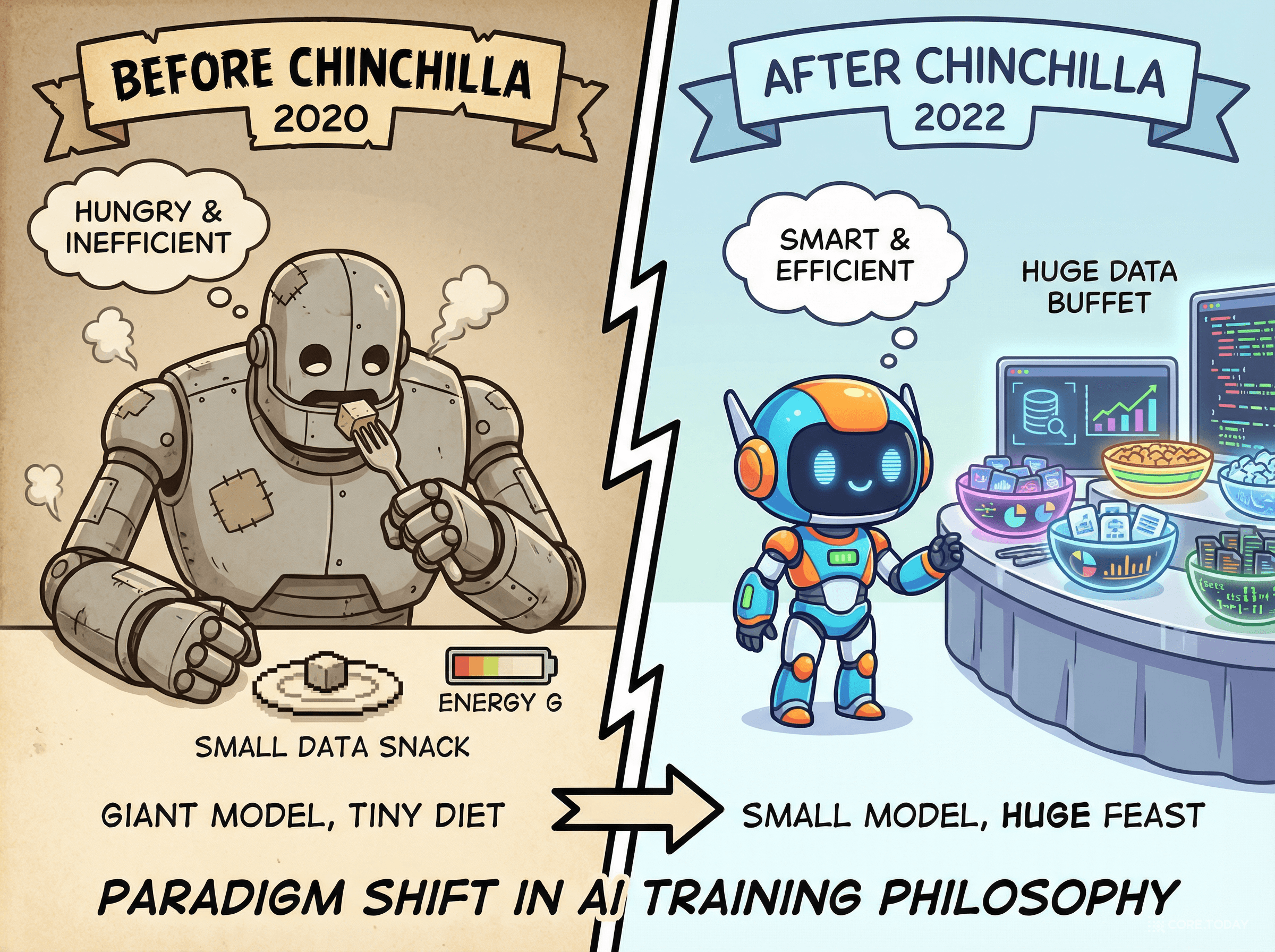 친칠라 전후로 완전히 바뀐 LLM 훈련 패러다임