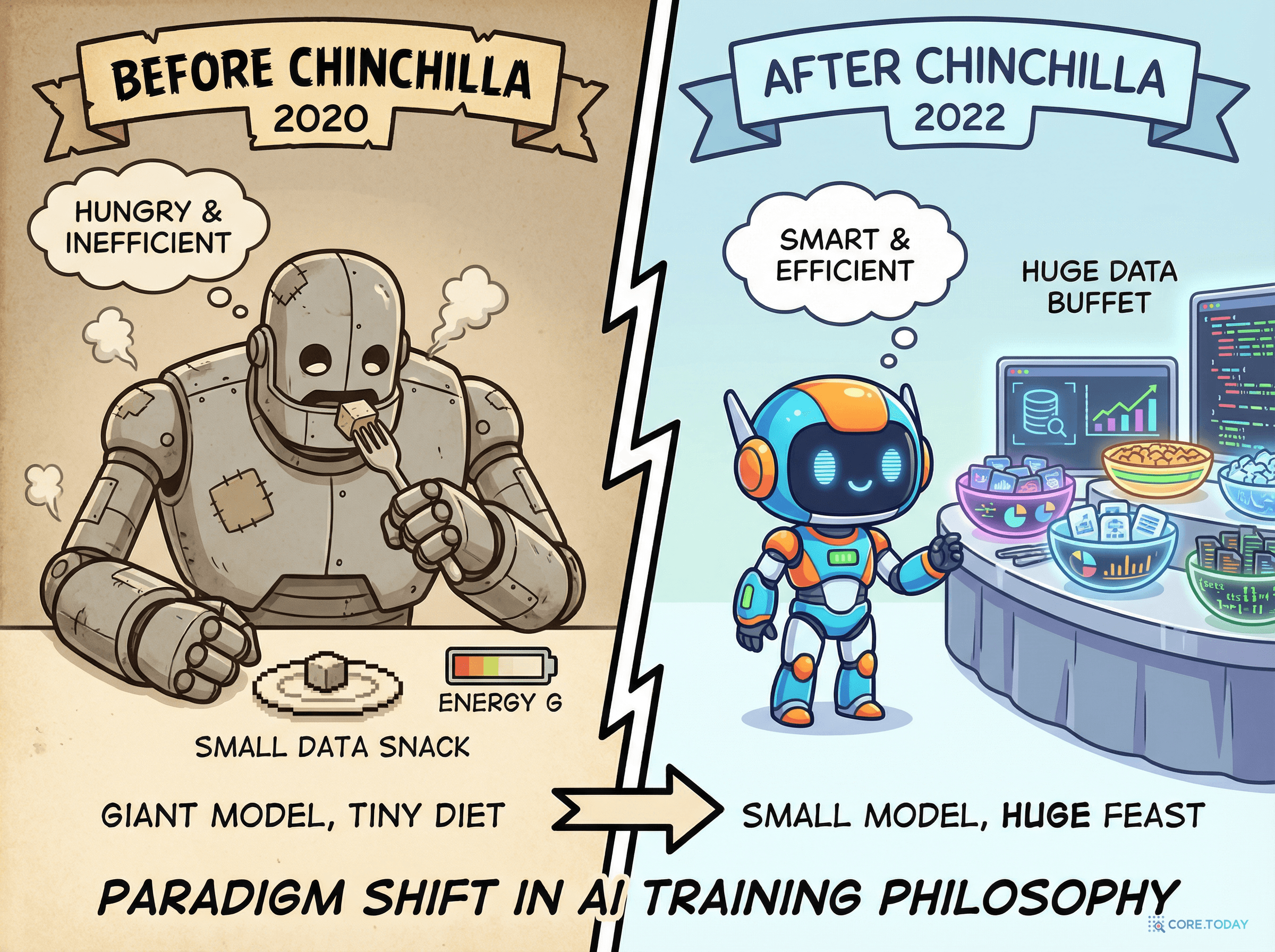 친칠라 전후로 완전히 바뀐 LLM 훈련 패러다임