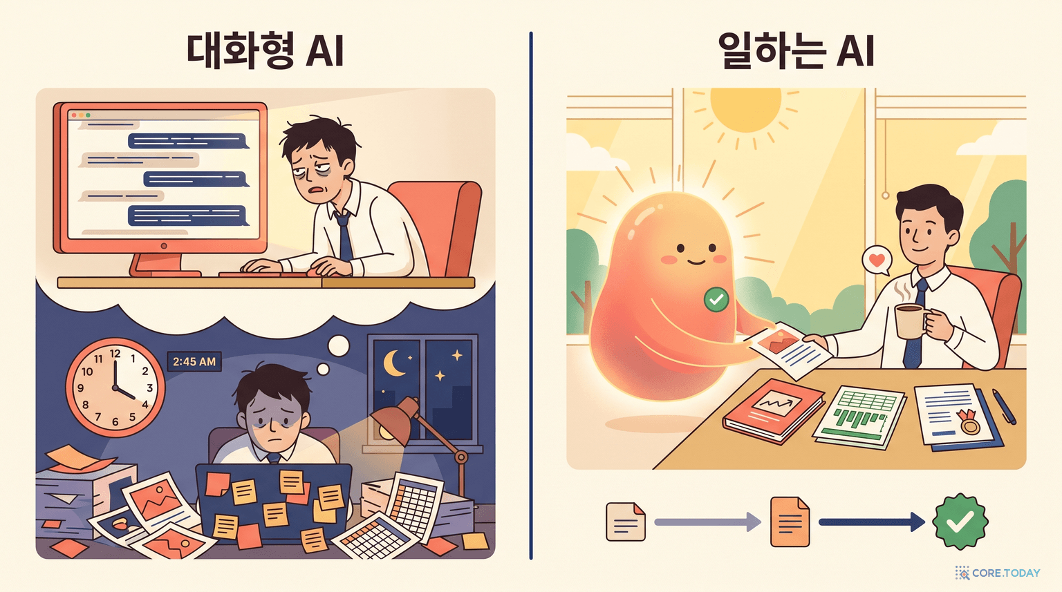 대화형 AI vs 일하는 AI
