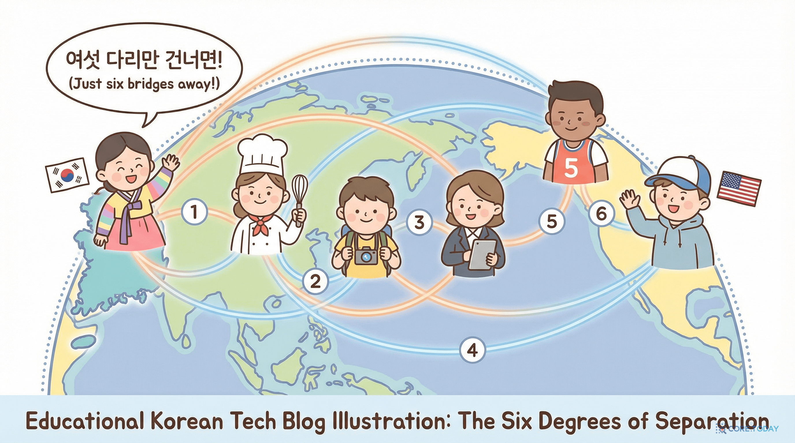 6단계 분리: 여섯 다리만 건너면 세상 누구와도 연결된다