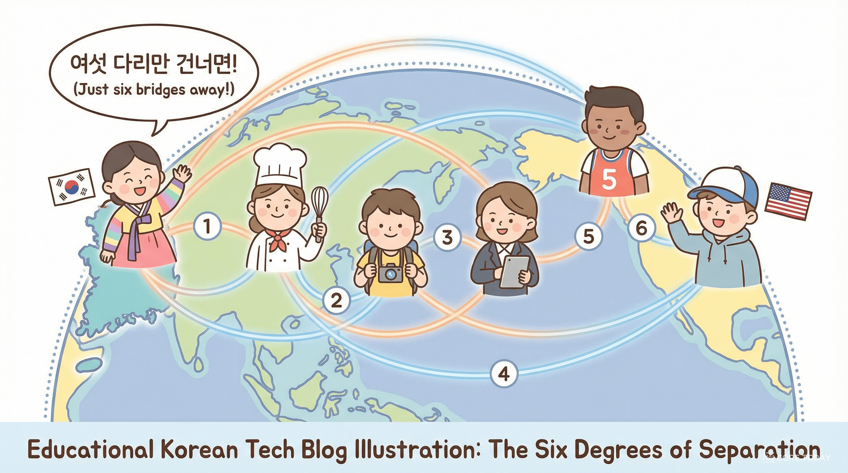 6단계 분리: 여섯 다리만 건너면 세상 누구와도 연결된다