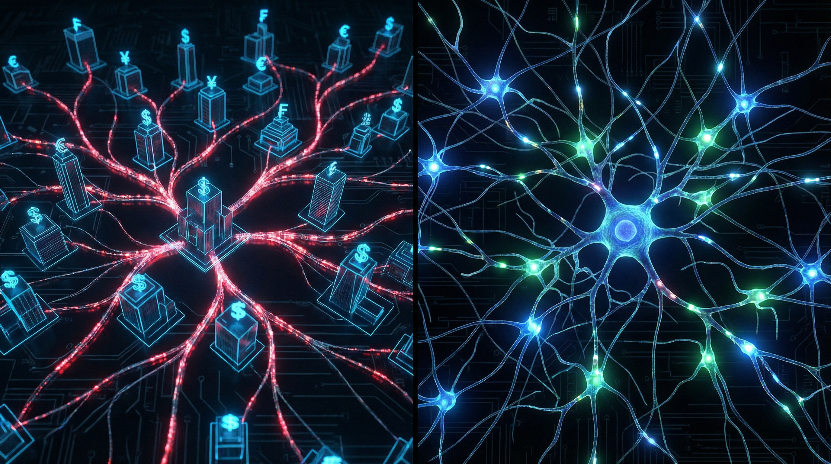 금융 네트워크 전염과 신경 네트워크의 구조적 유사성