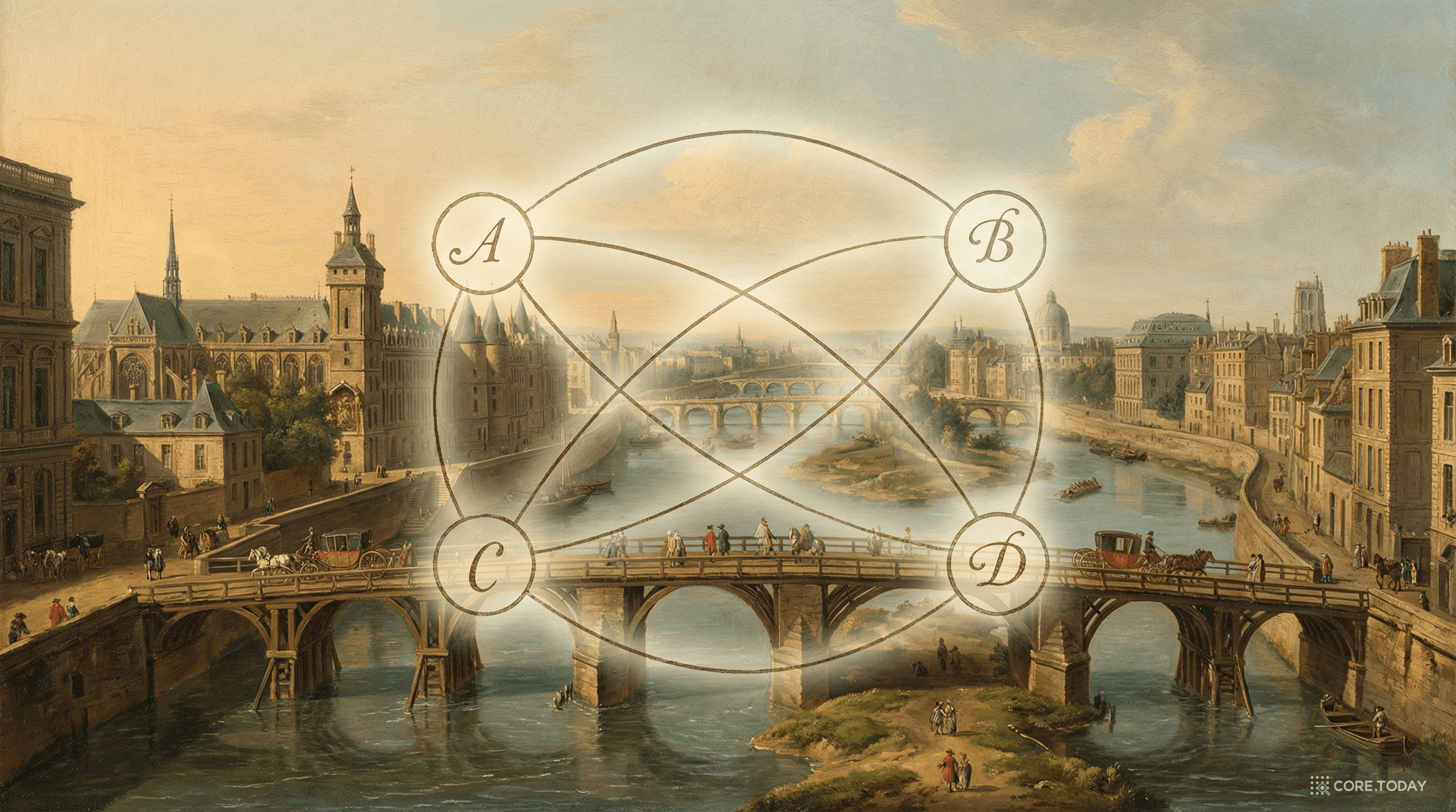 쾨니히스베르크의 다리와 오일러의 그래프 추상화