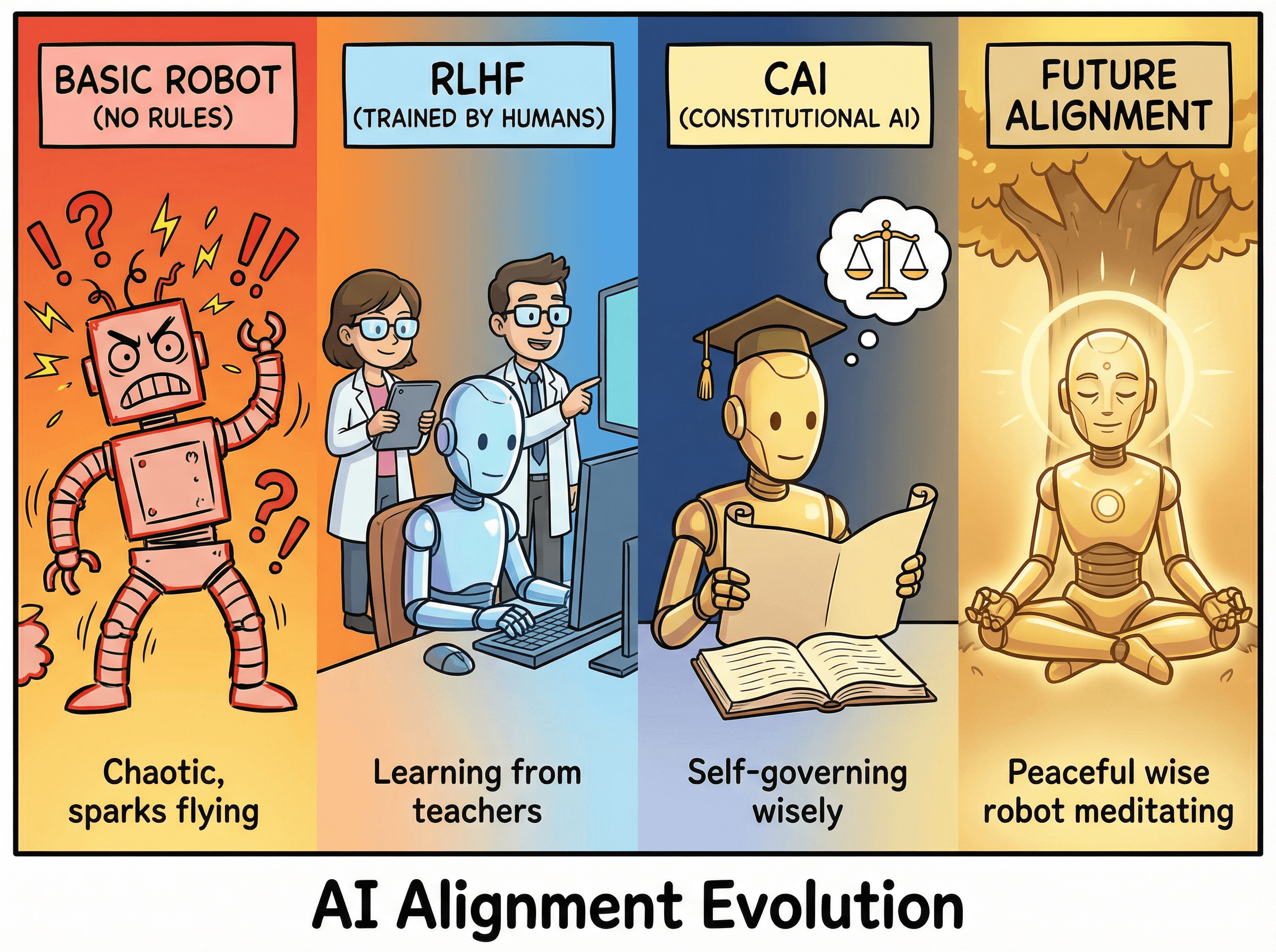 AI 정렬 기술의 진화 — 규칙 없는 AI에서 자율적 정렬까지