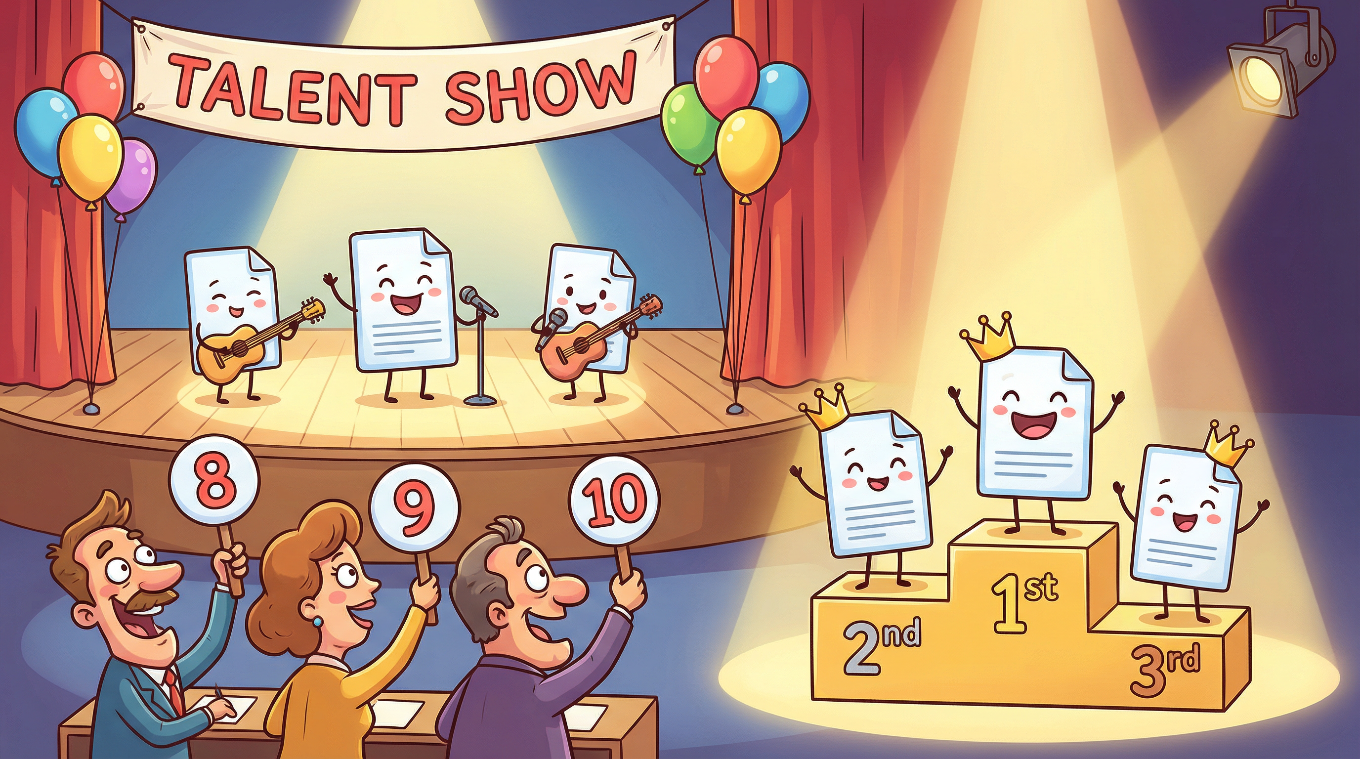 리랭킹: 오디션에서 최종 합격자를 뽑는 과정