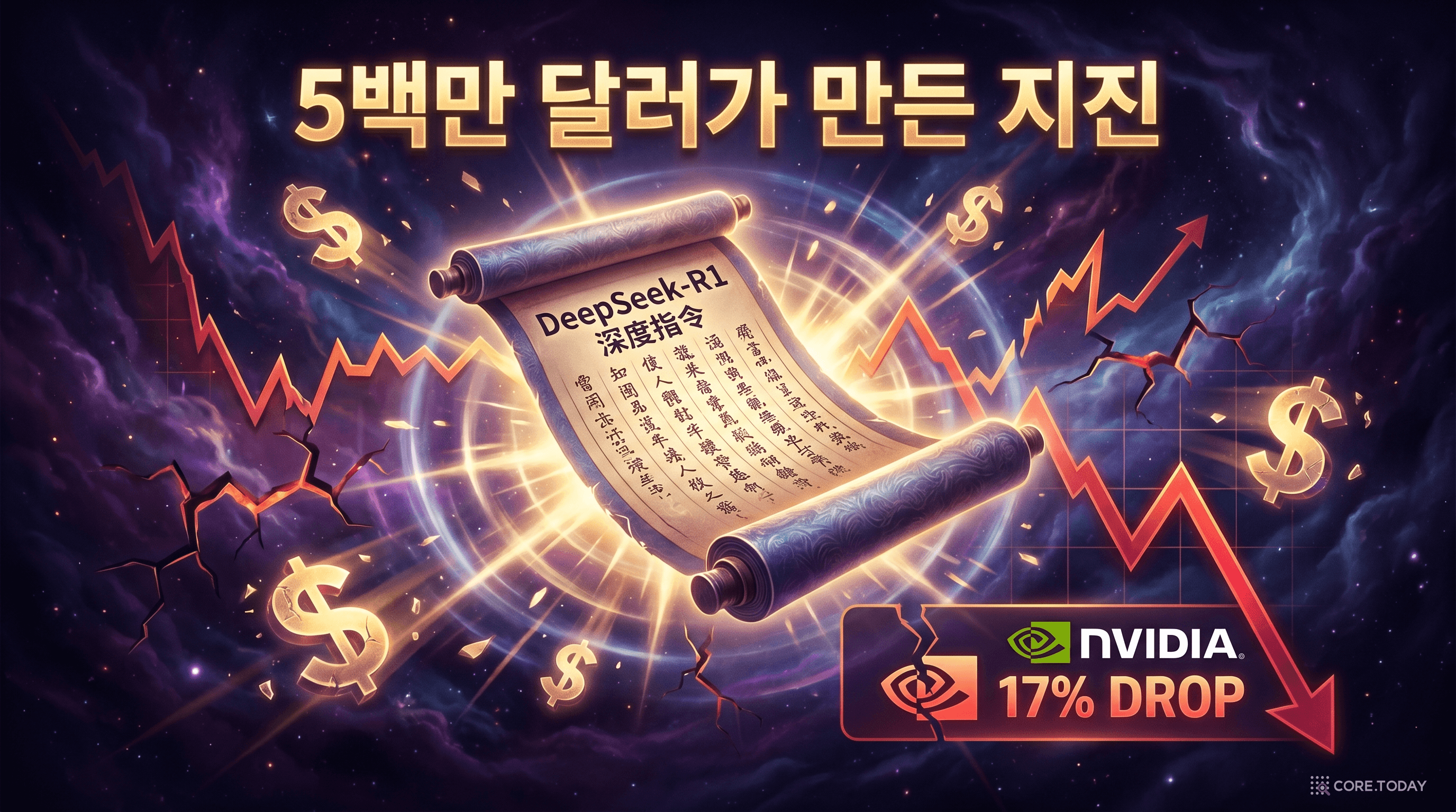 DeepSeek-R1이 일으킨 지진 — 한 편의 논문이 NVIDIA 17% 폭락, 5,890억 달러 증발을 만들어냈다