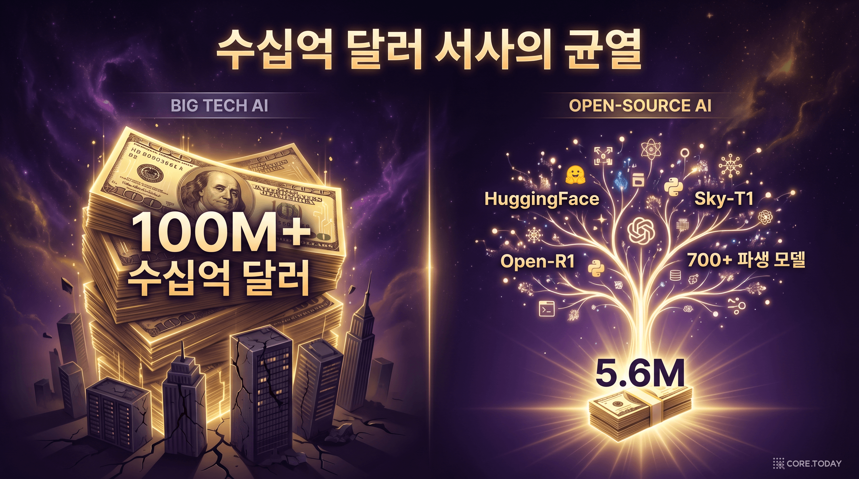 수십억 달러 서사의 균열 — $5.6M과 MIT 라이선스로 오픈소스 생태계가 폭발했다