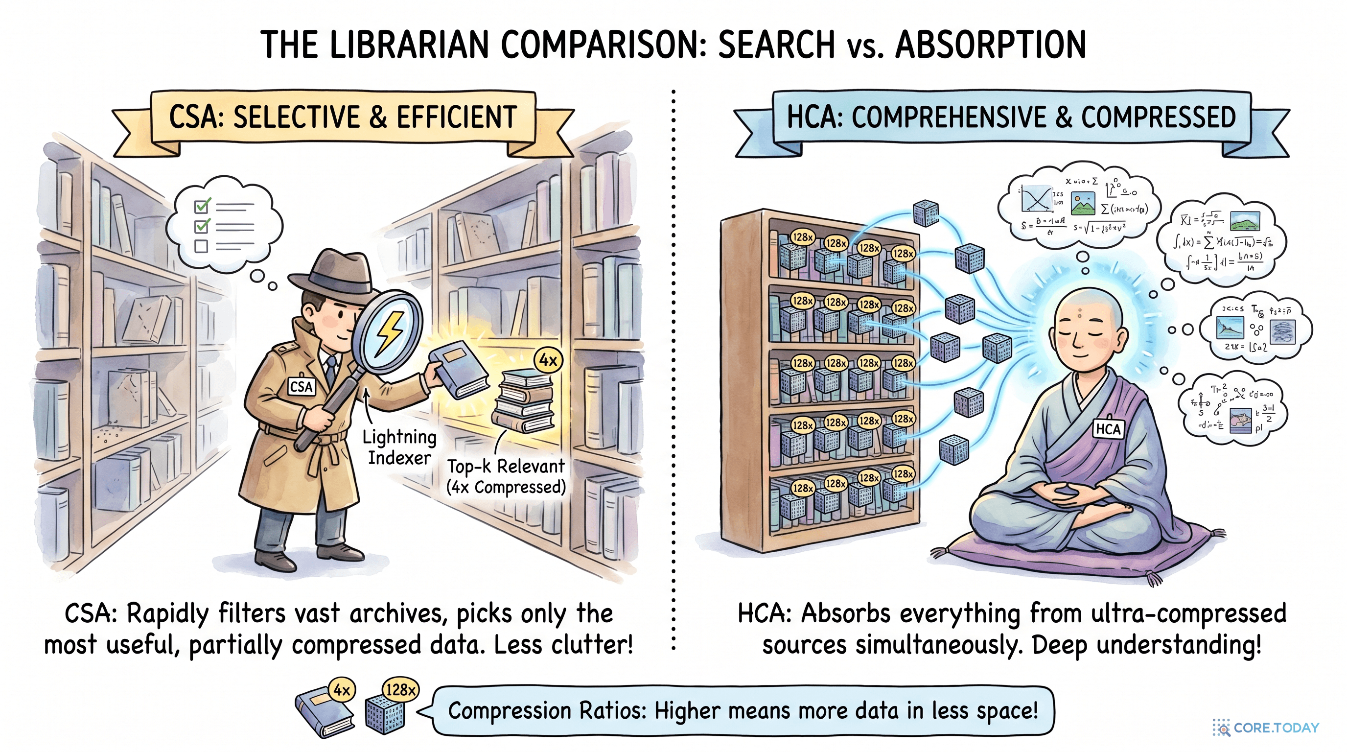 CSA 탐정 사서 vs HCA 선승 사서 — 같은 도서관을 두 방식으로 다룬다