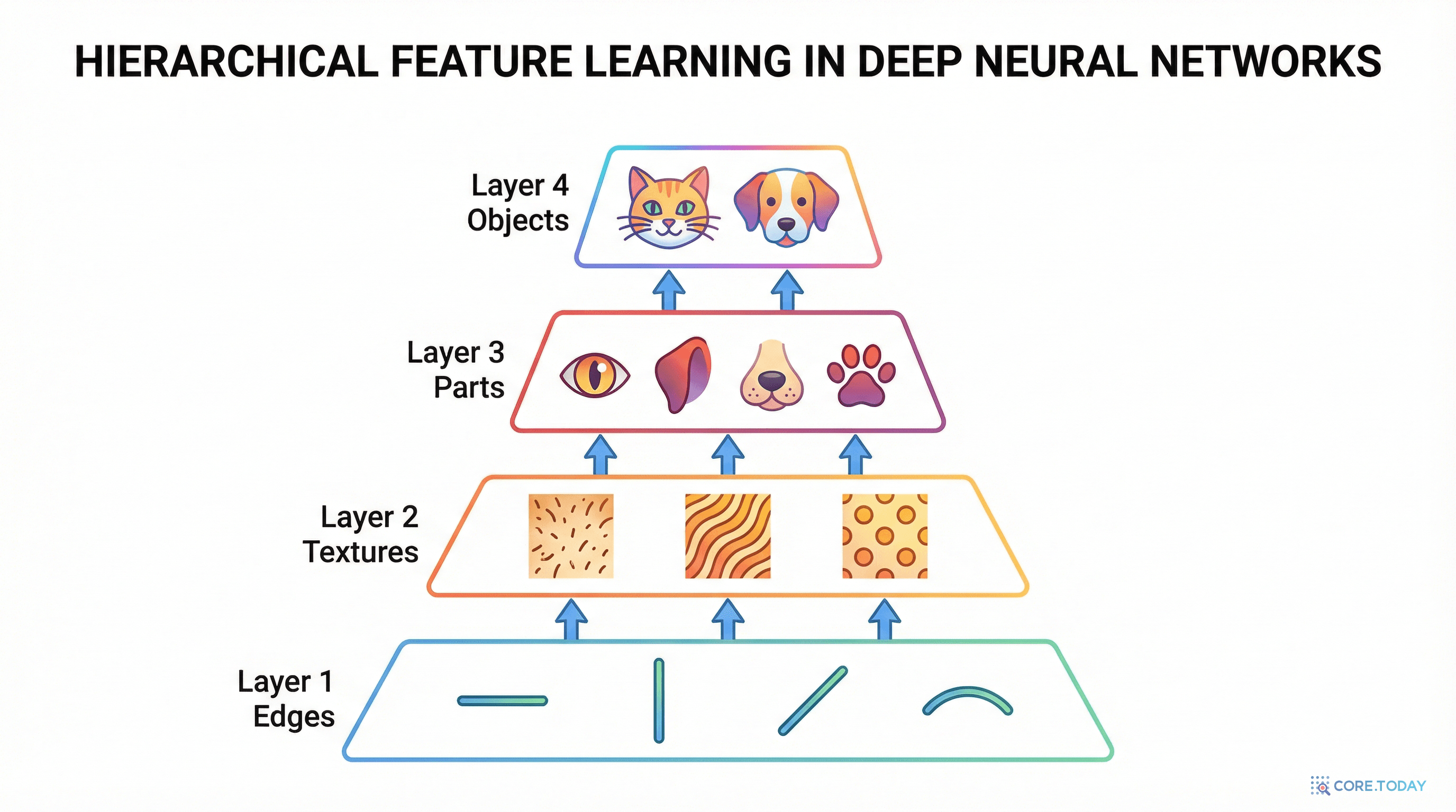 계층적 특징 학습: 단순한 것에서 복잡한 것으로