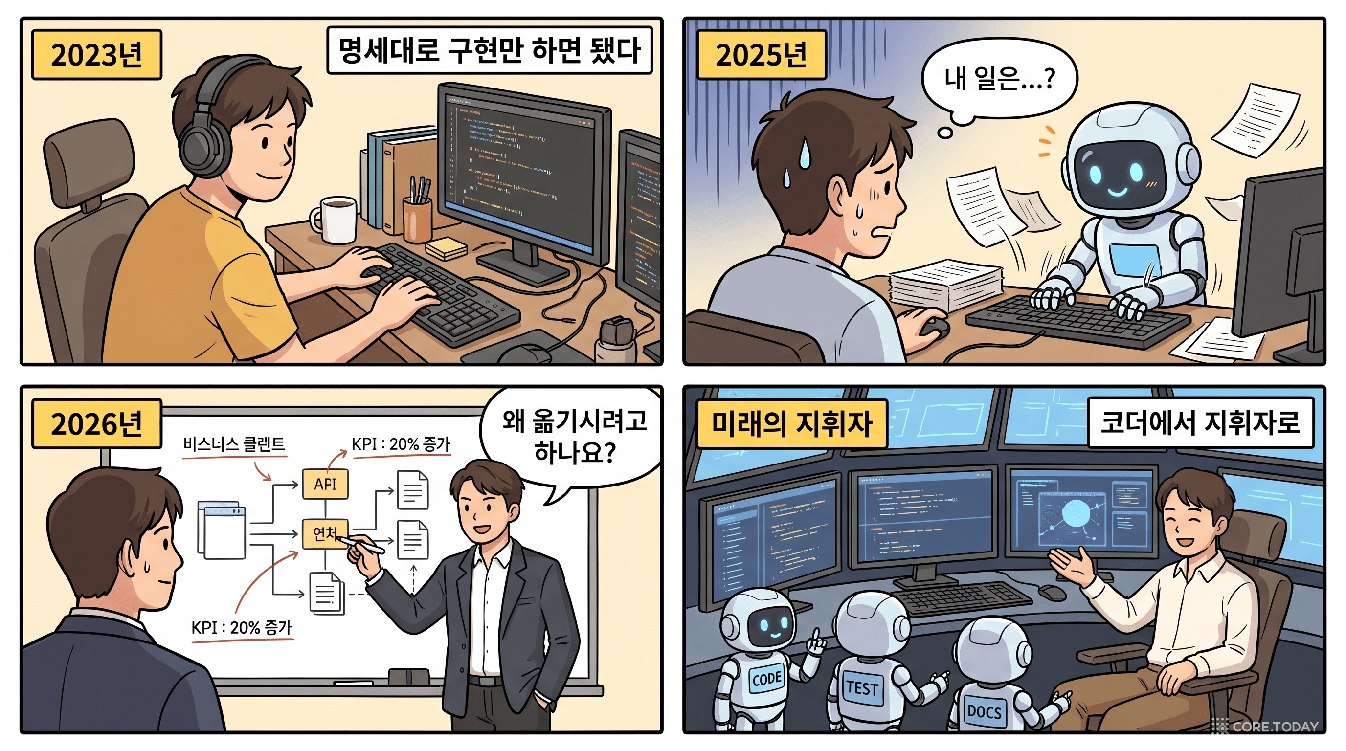 2023년에서 2026년까지 — 코더에서 지휘자로