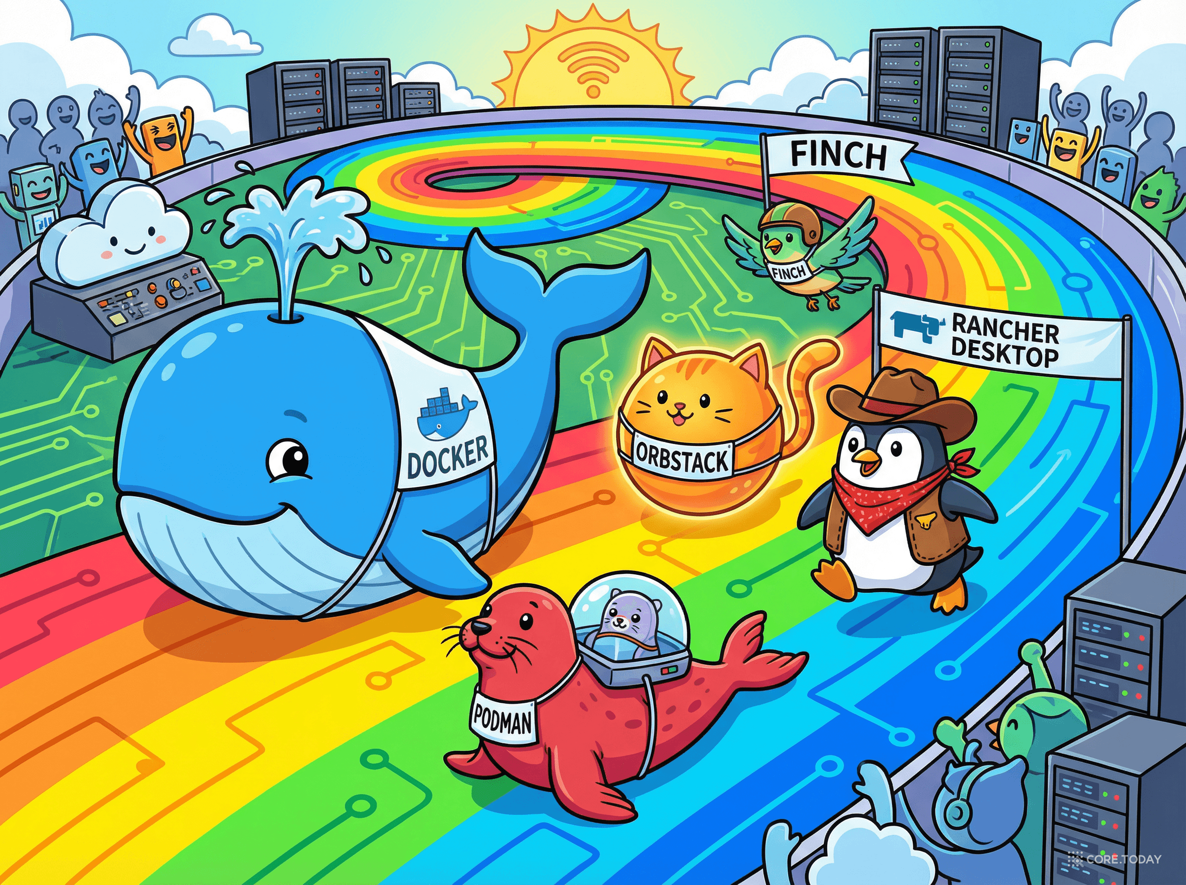 컨테이너 도구 대결 — Docker, Podman, OrbStack, Rancher Desktop, Finch